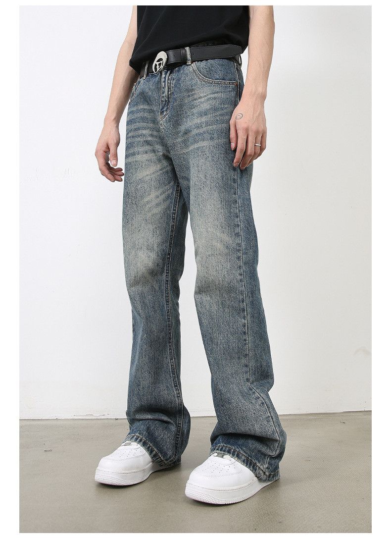 Japanese Brand × Jean Trendy American retro flared straight jeans Size US 32 / EU 48 - 6 Thumbnail
