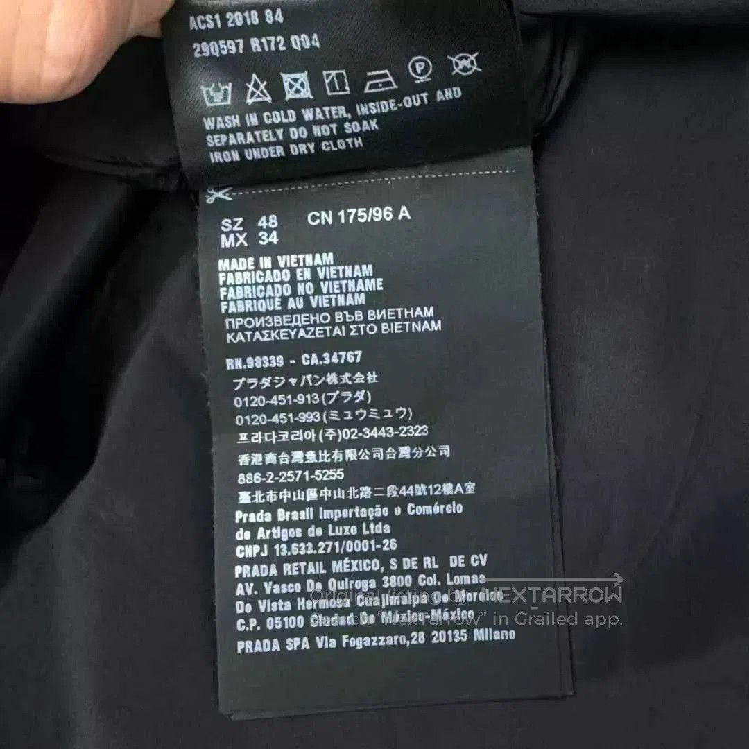 Prada prada black hooded zip-up cotton jacket. Size US M / EU 48-50 / 2 - 6 Thumbnail