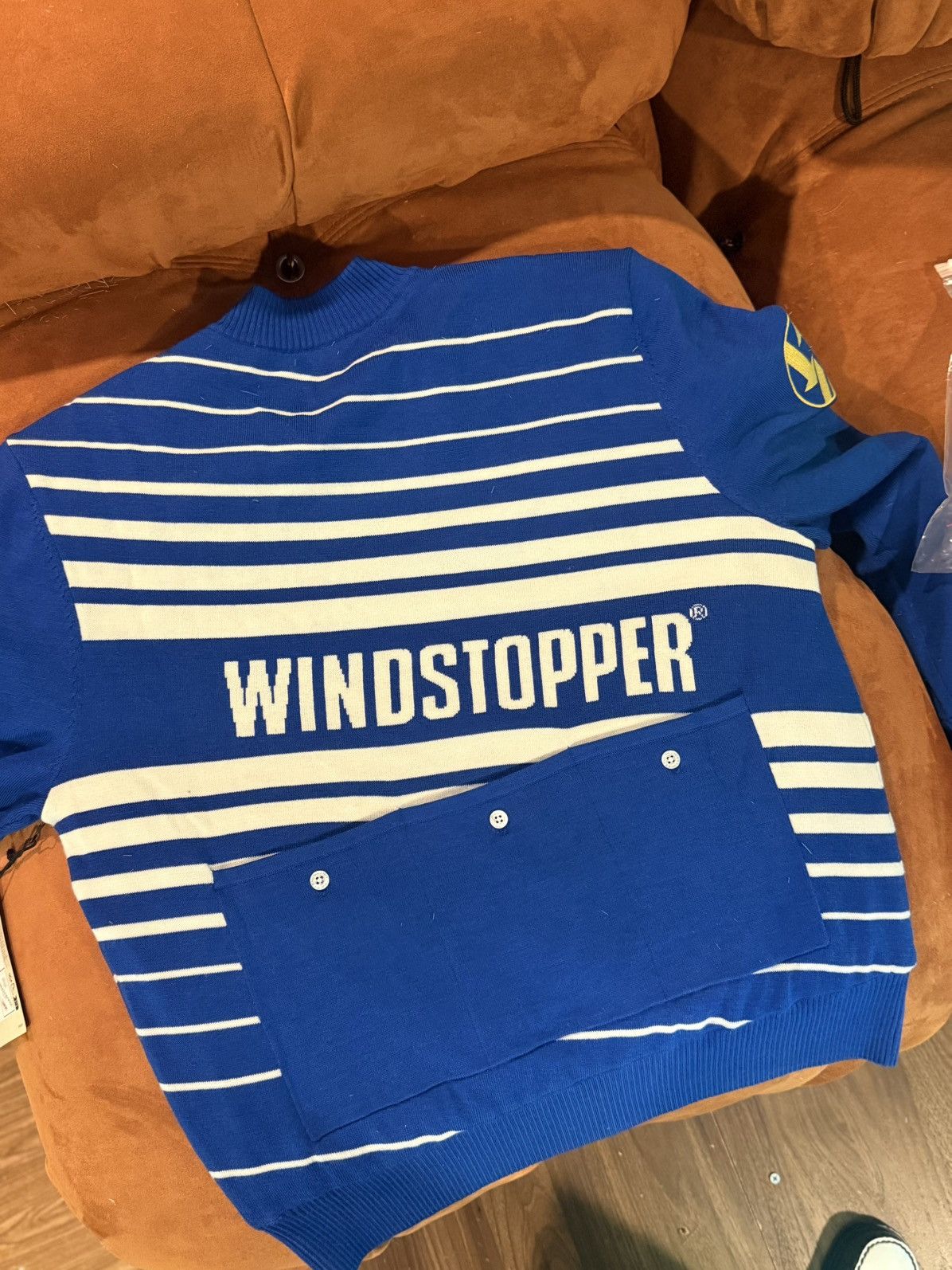 Aime Leon Dore Aimé Leon Dore Windstopper Striped Knit Cycling Jersey XS Size US XS / EU 42 / 0 - 2 Thumbnail