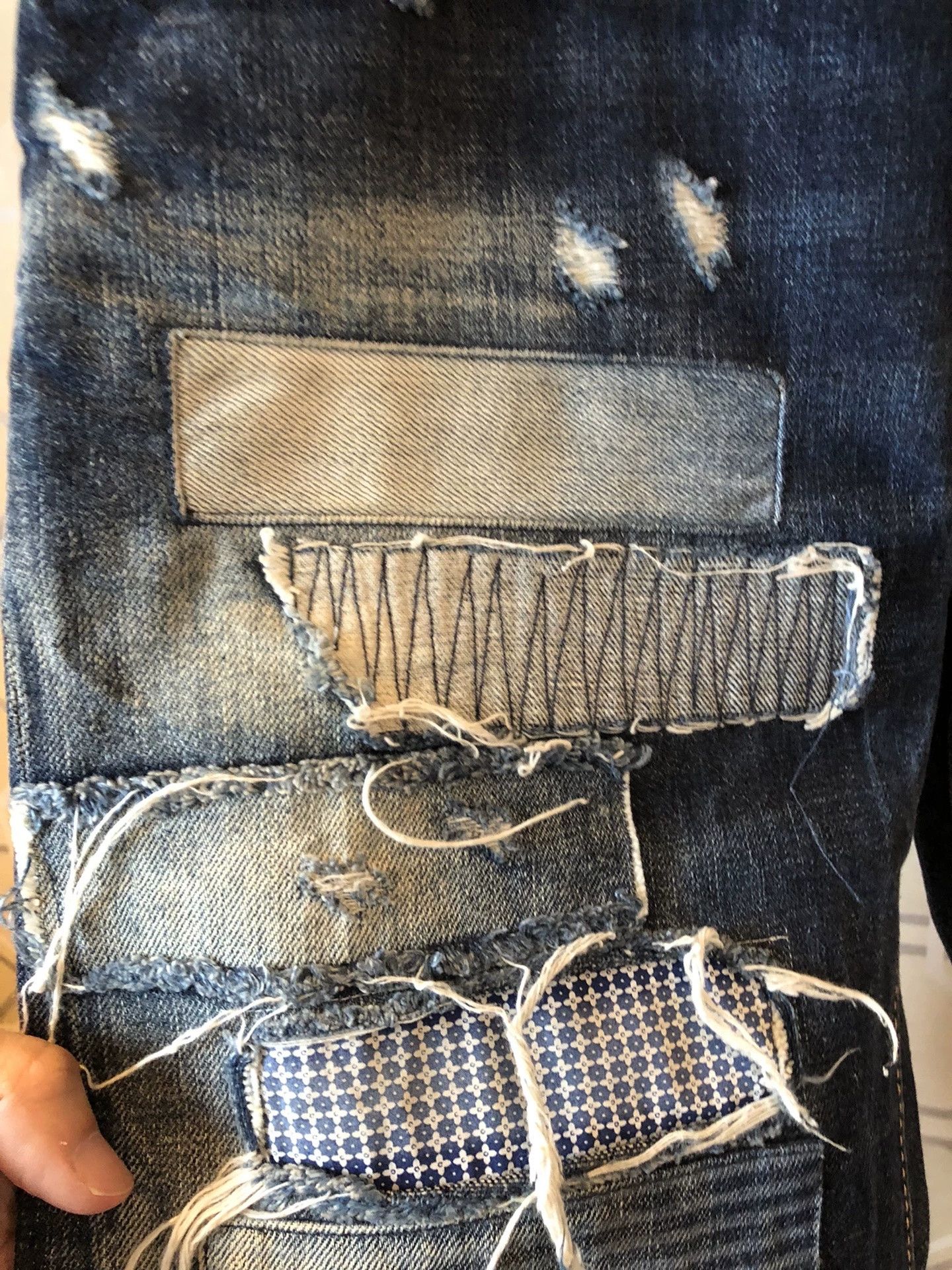 Dsquared2 Dsquared2 Blue Patch Distressed Jeans Size US 28 / EU 44 - 8 Thumbnail