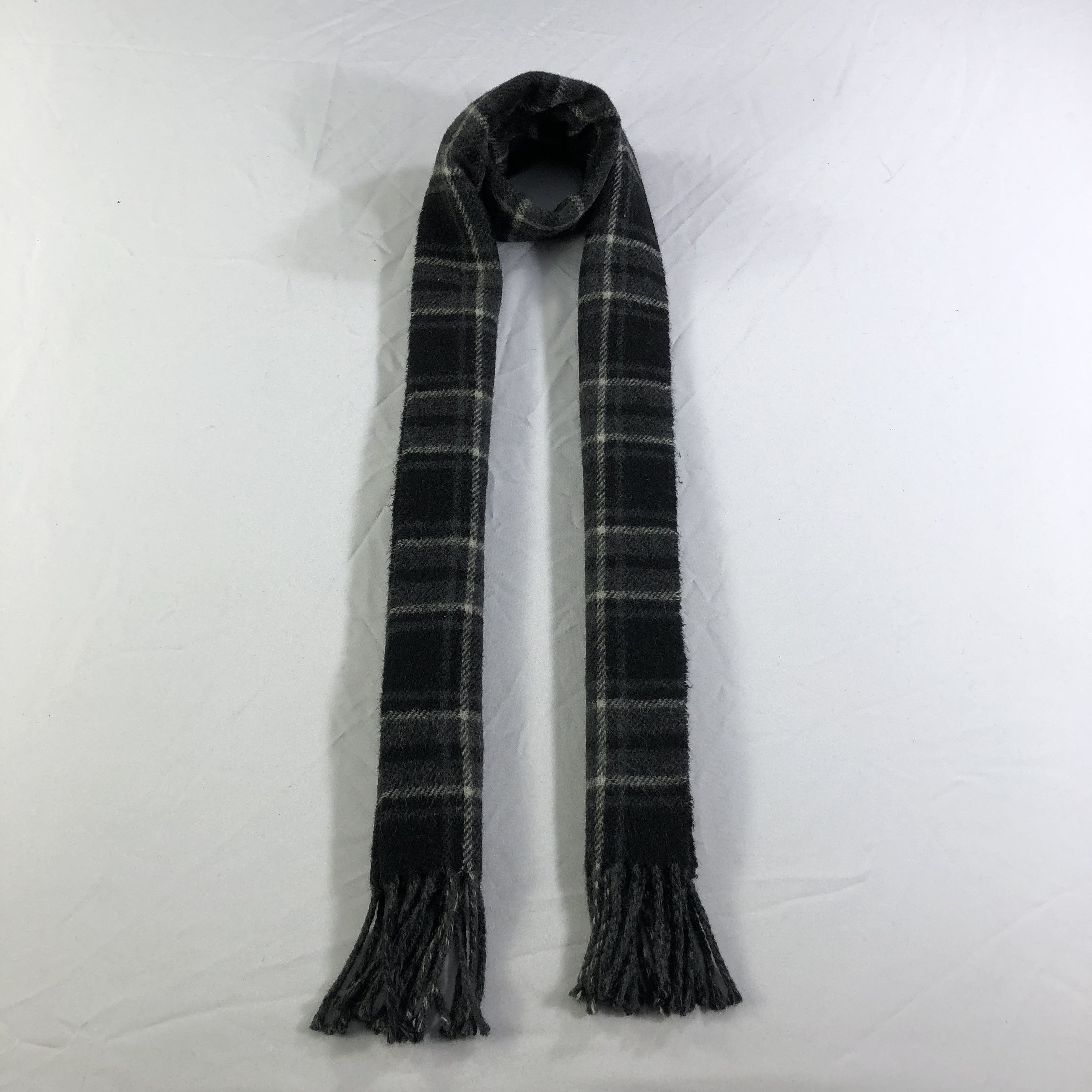 Polo Ralph Lauren Polo Ralph Lauren Tartan Wool Scarf Muffler V1373 Size ONE SIZE - 1 Thumbnail
