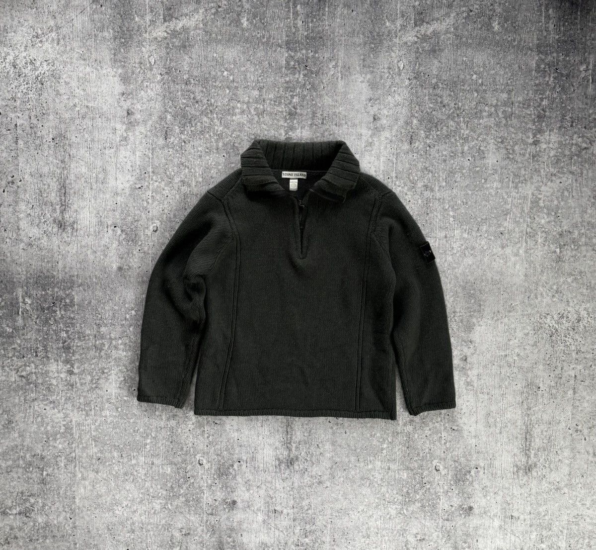 Stone Island Vintage Stone Island Sweater 2000s 1/3 Zip Knit Rare Size M Size US L / EU 52-54 / 3 - 2 Thumbnail