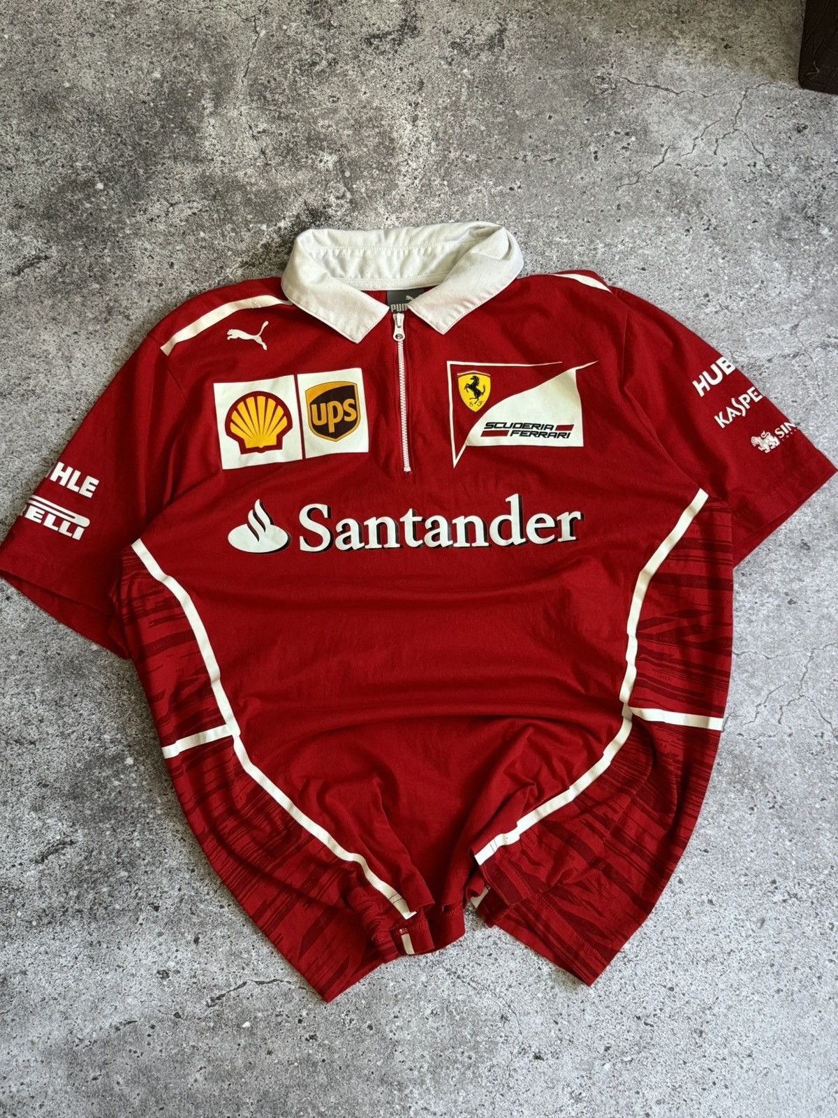 Ferrari × Puma Puma x Ferrari racing Y2K team red polo t shirt Size US XL / EU 56 / 4 - 3 Thumbnail