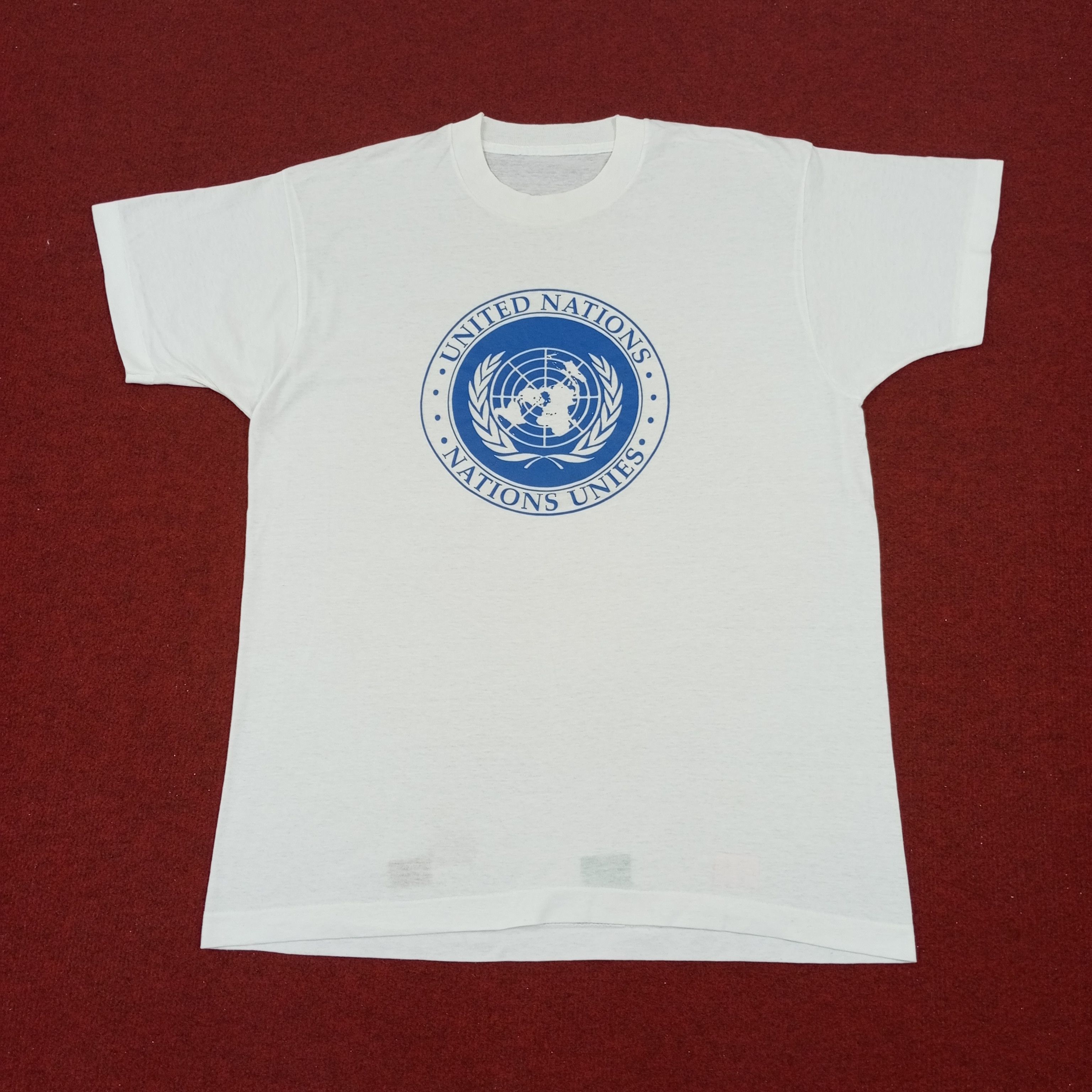 Vintage United Nations Vintage Tshirt Size US M / EU 48-50 / 2 - 1 Thumbnail