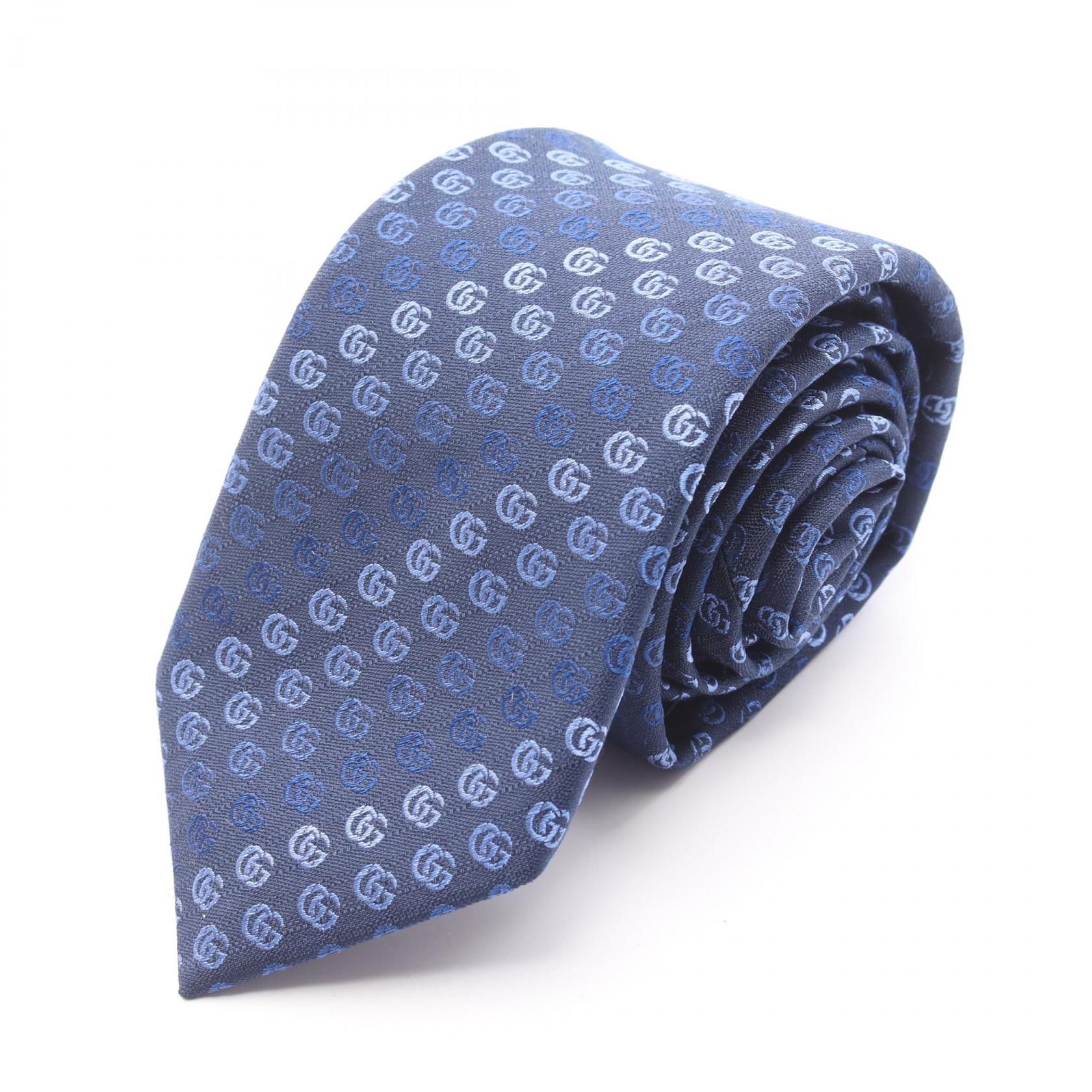 Gucci Gucci Gucci Double G Silk Tie Textile Necktie DUTY FREE for USA Size ONE SIZE - 1 Thumbnail