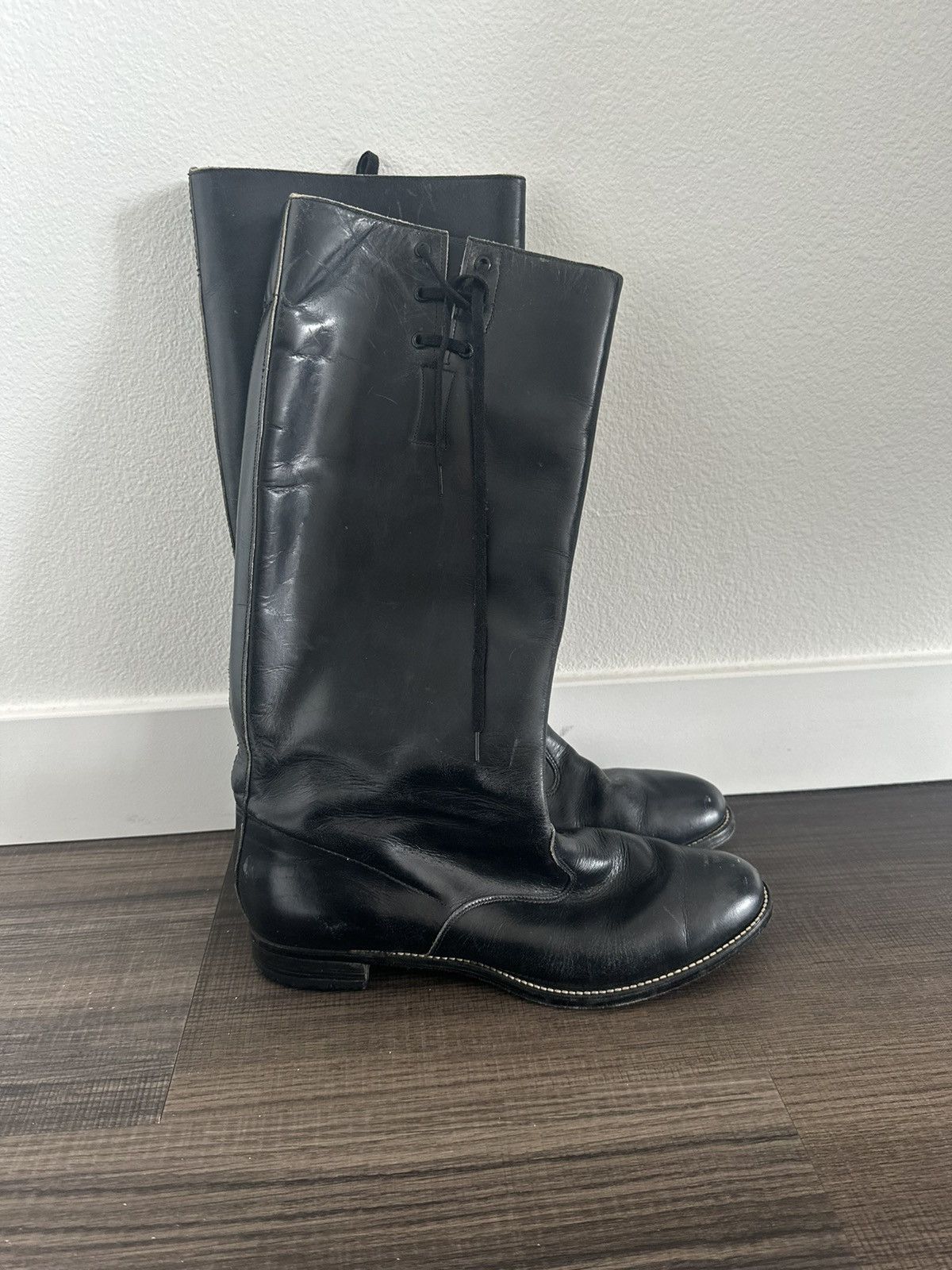 Leather × Vintage Cute Tie Leather Boot Size US 8.5 / IT 38.5 - 12 Thumbnail