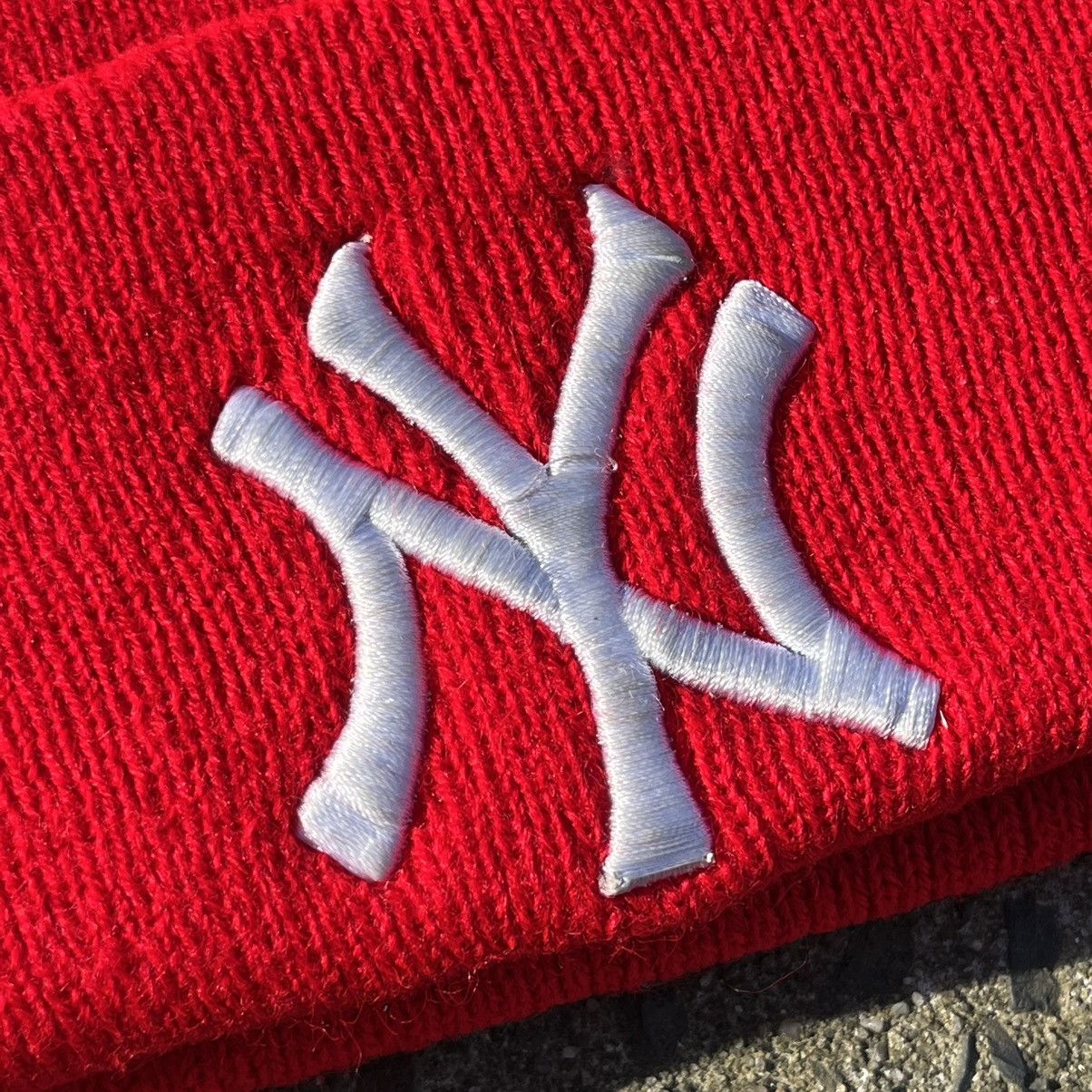 JNCO Vintage 90’s New York Yankees Hip-Hop Style Beanie Hat Size ONE SIZE - 3 Thumbnail