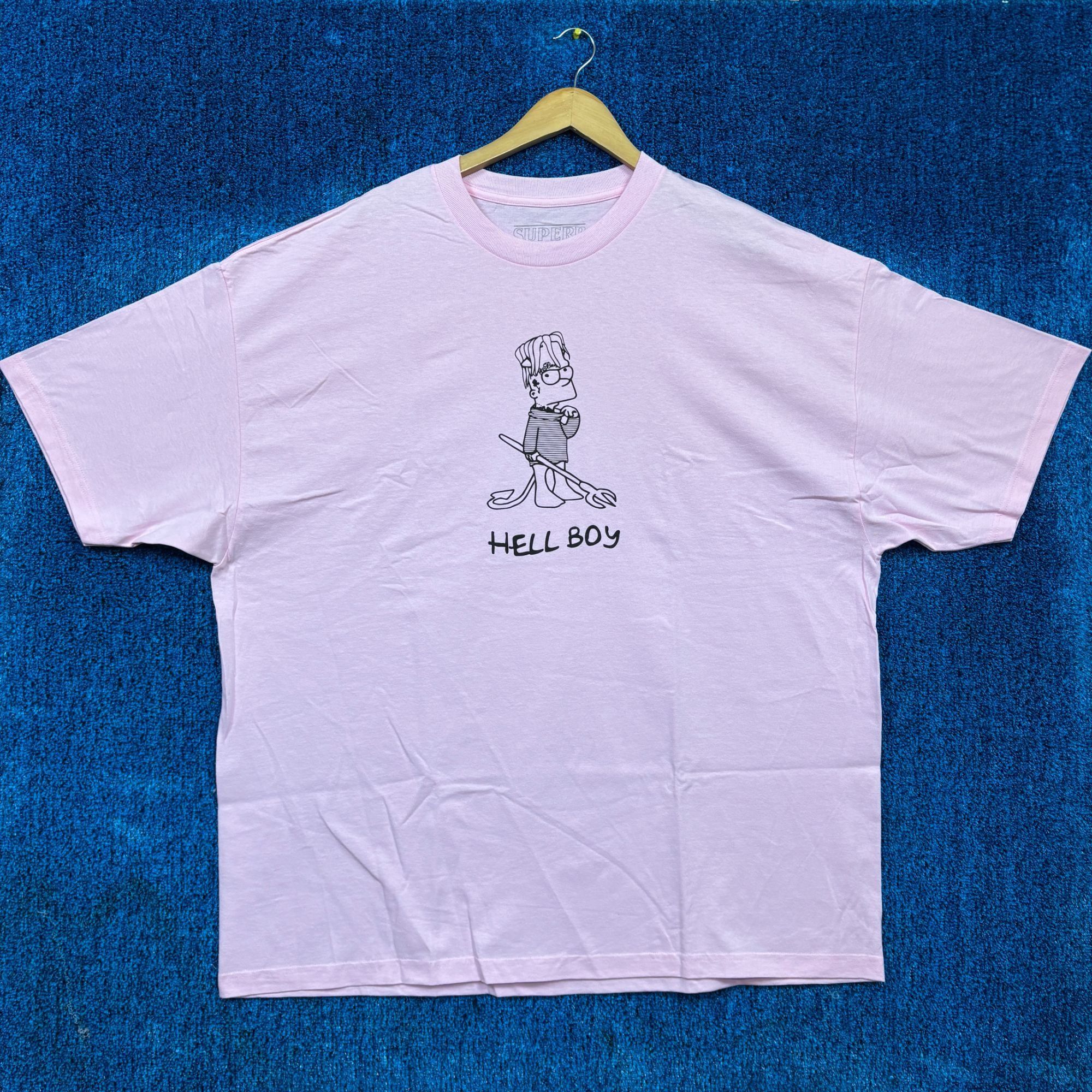 Lil Peep × Superrradical Lil Peep Pink Hellboy T-Shirt | Grailed
