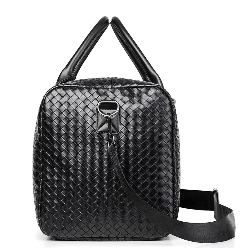 Japanese Brand × Vintage Outdoor retro woven travel duffle bag pu leather Size ONE SIZE - 3 Thumbnail