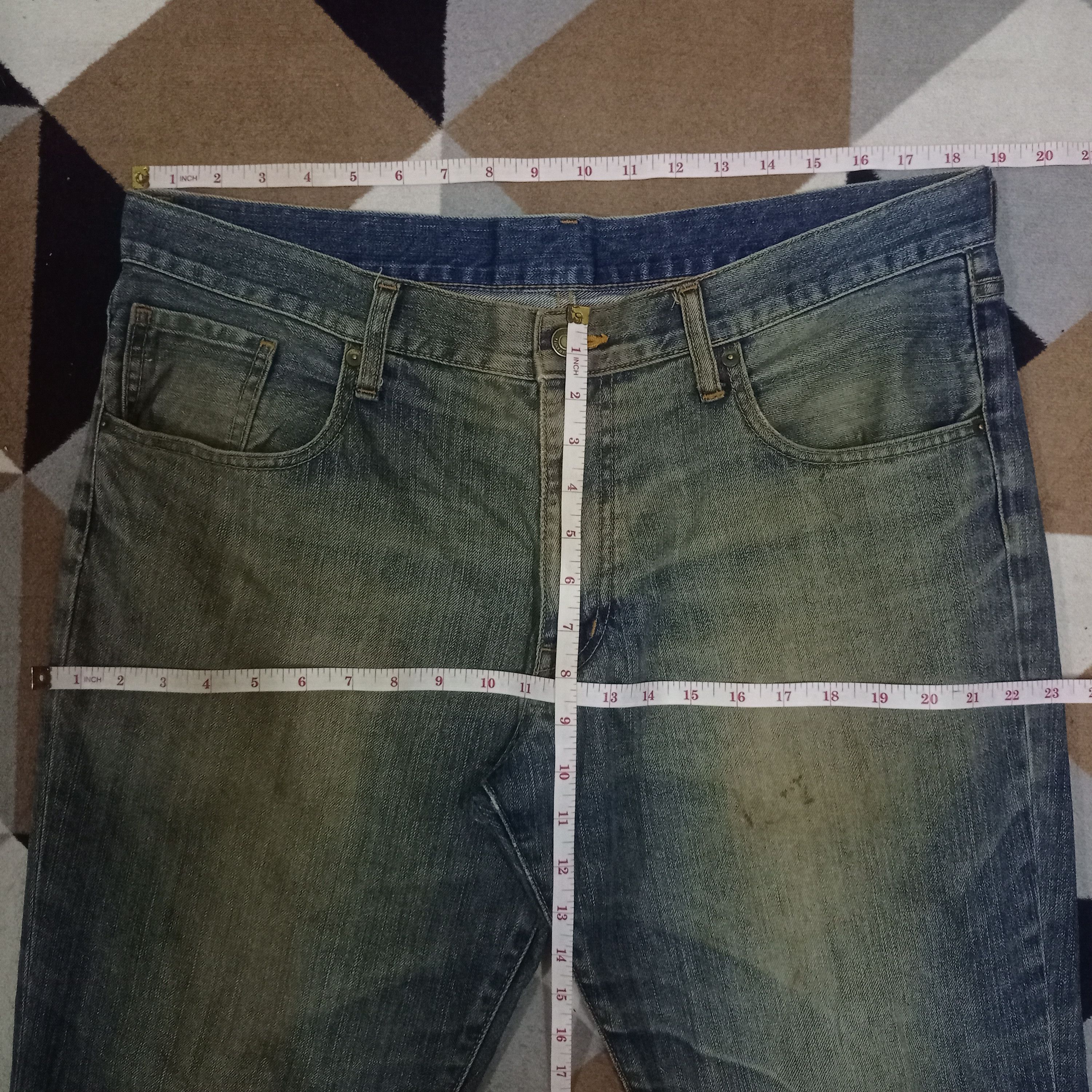 Japanese Brand Vintage Japanese Brand Mud Wash Baggy Jeans 38x28 Size US 38 / EU 54 - 6 Thumbnail