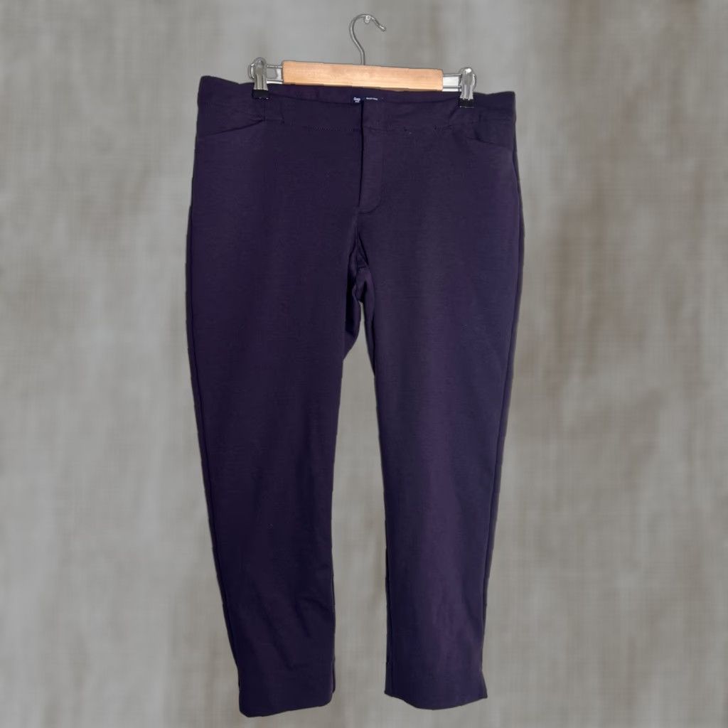 Gap Gap Pants Womens 14 Regular Burgundy Ponte Polyester Slim City Dress Pants Mens? Size 36" / US 14 / IT 50 - 1 Thumbnail