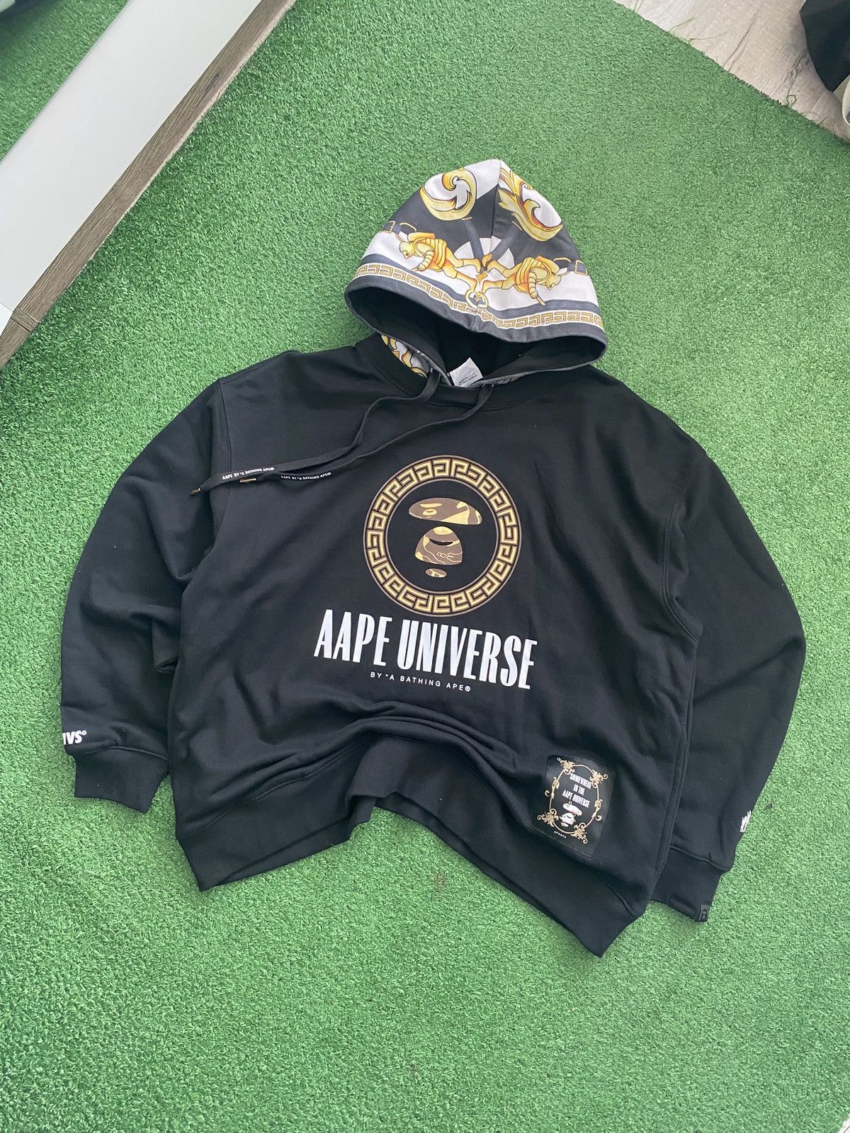 Aape Black AAPE By A Bathing Ape Hoodie Size M Size US M / EU 48-50 / 2 - 2 Thumbnail