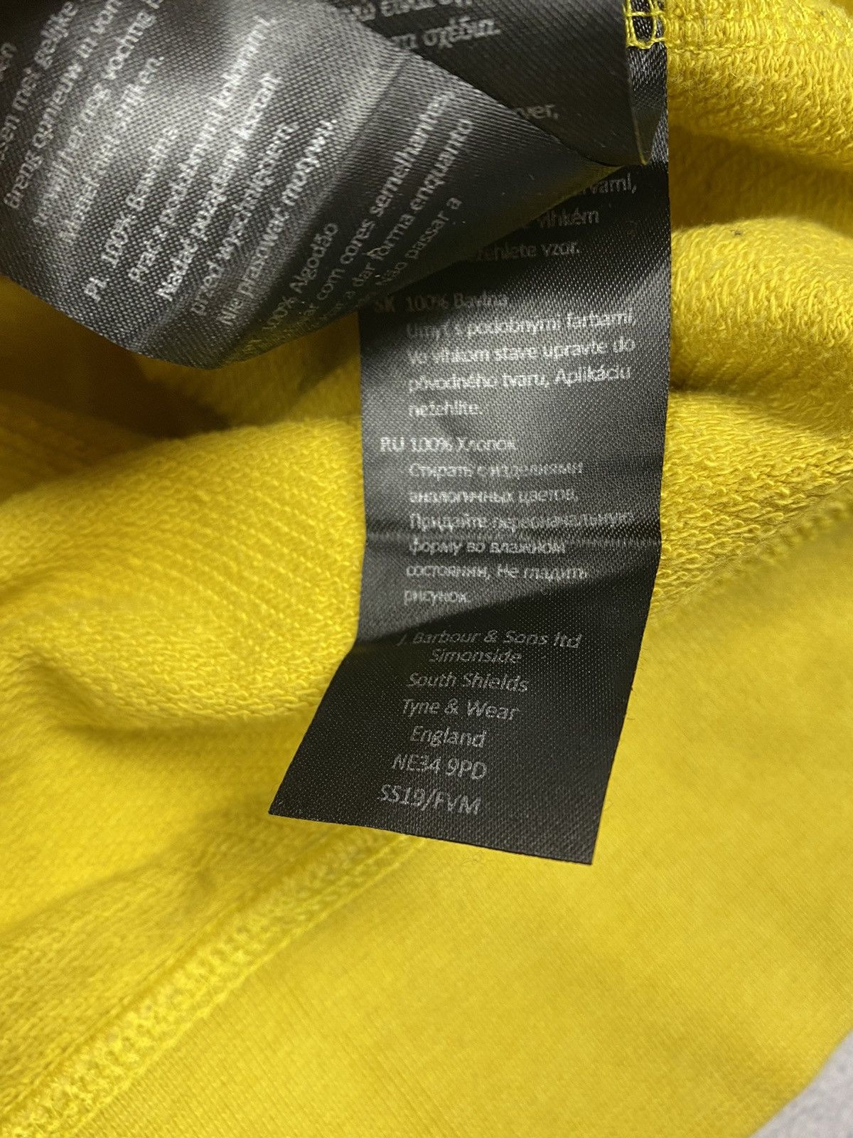 Barbour Barbour Beacon Big Logo Yellow Sweatshirt Size M Size US M / EU 48-50 / 2 - 13 Thumbnail