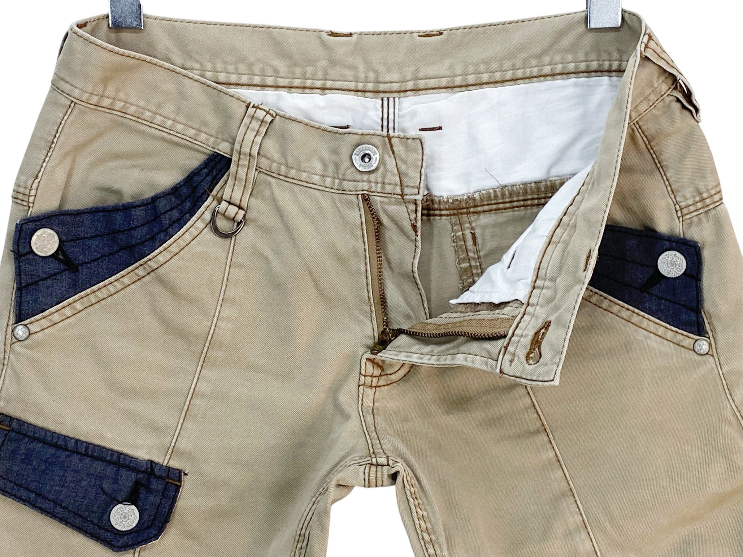 Japanese Brand × Nicole Club Nicole Hideaways Pants Multi Zipper Flare Jeans Size US 34 / EU 50 - 9 Thumbnail