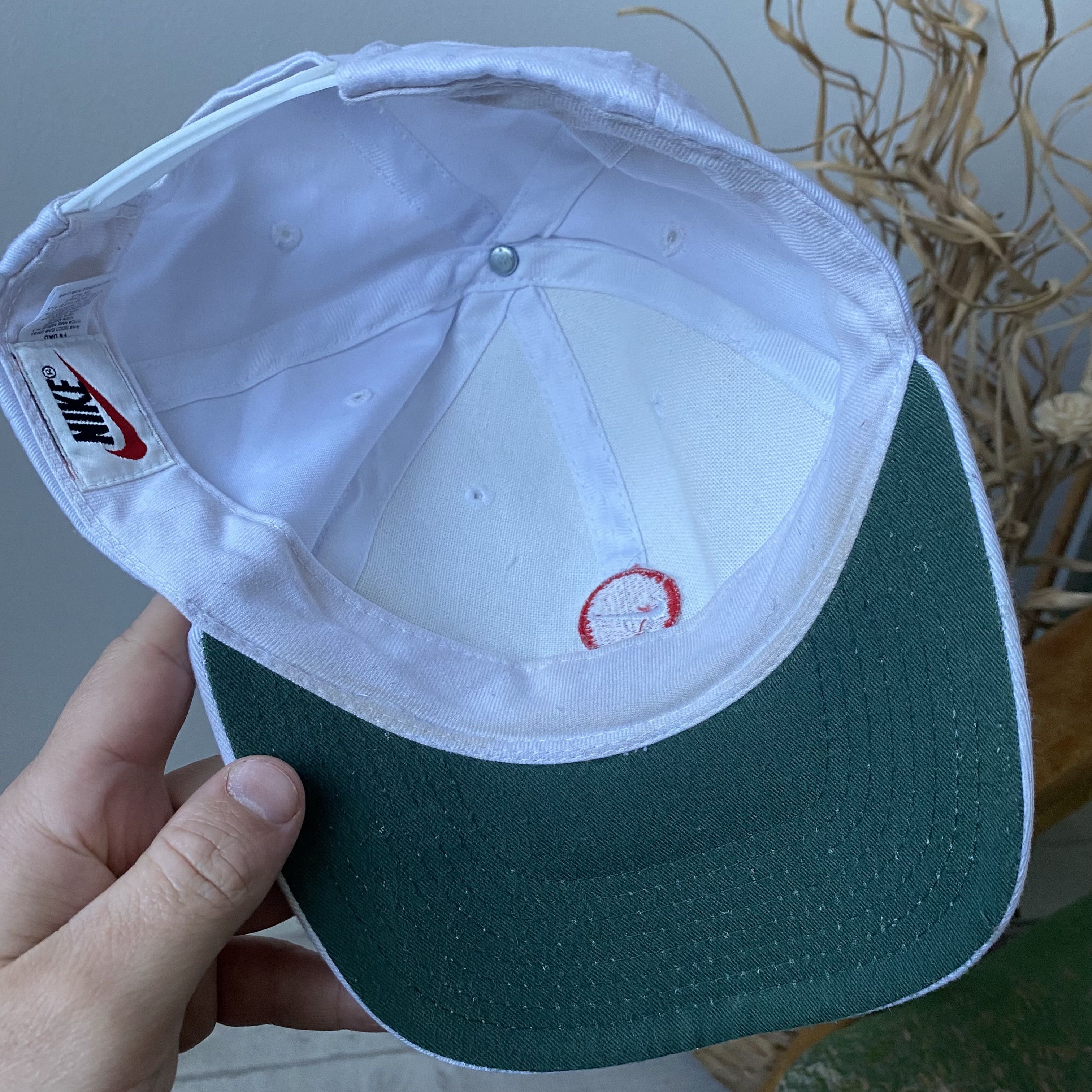 Nike 🤍 Vintage 90s Nike Cap Center logo Swoosh Dad Hat Y2K Size ONE SIZE - 6 Thumbnail