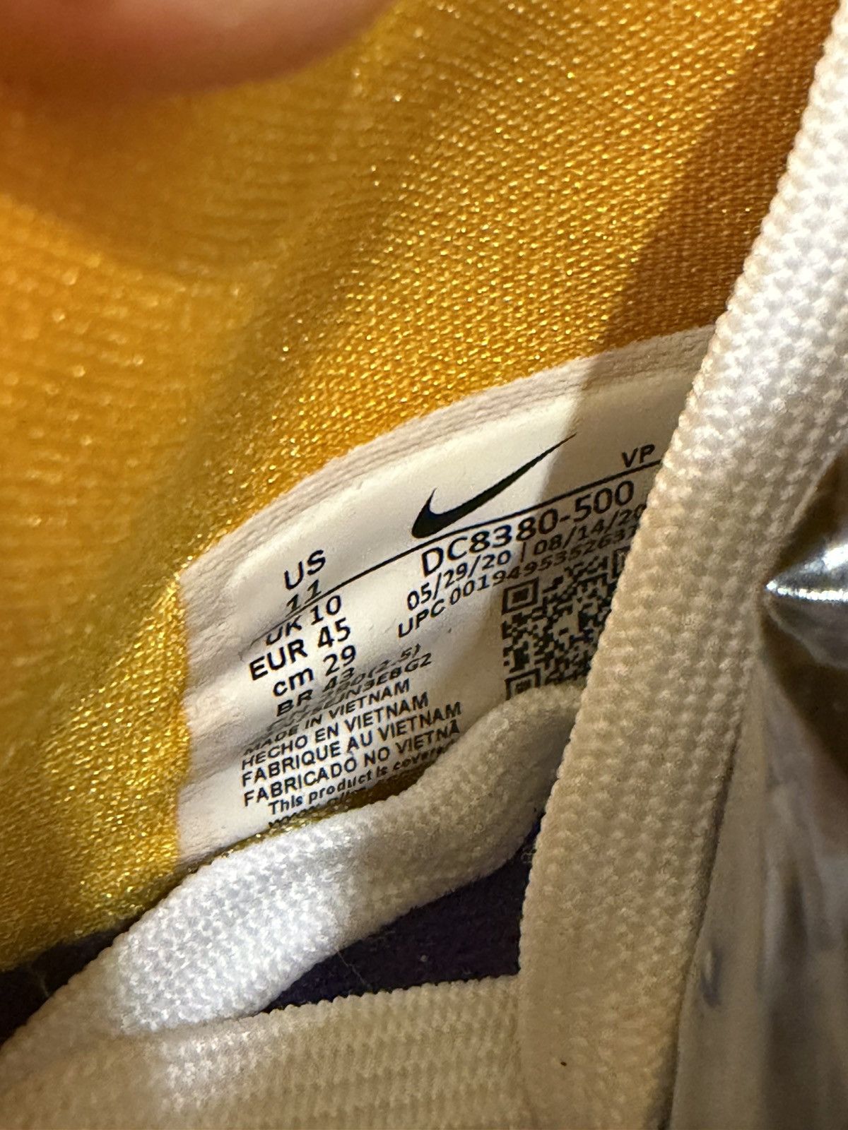Nike Nike Lebron 8 ‘Lakers’ Size US 11 / EU 44 - 6 Thumbnail