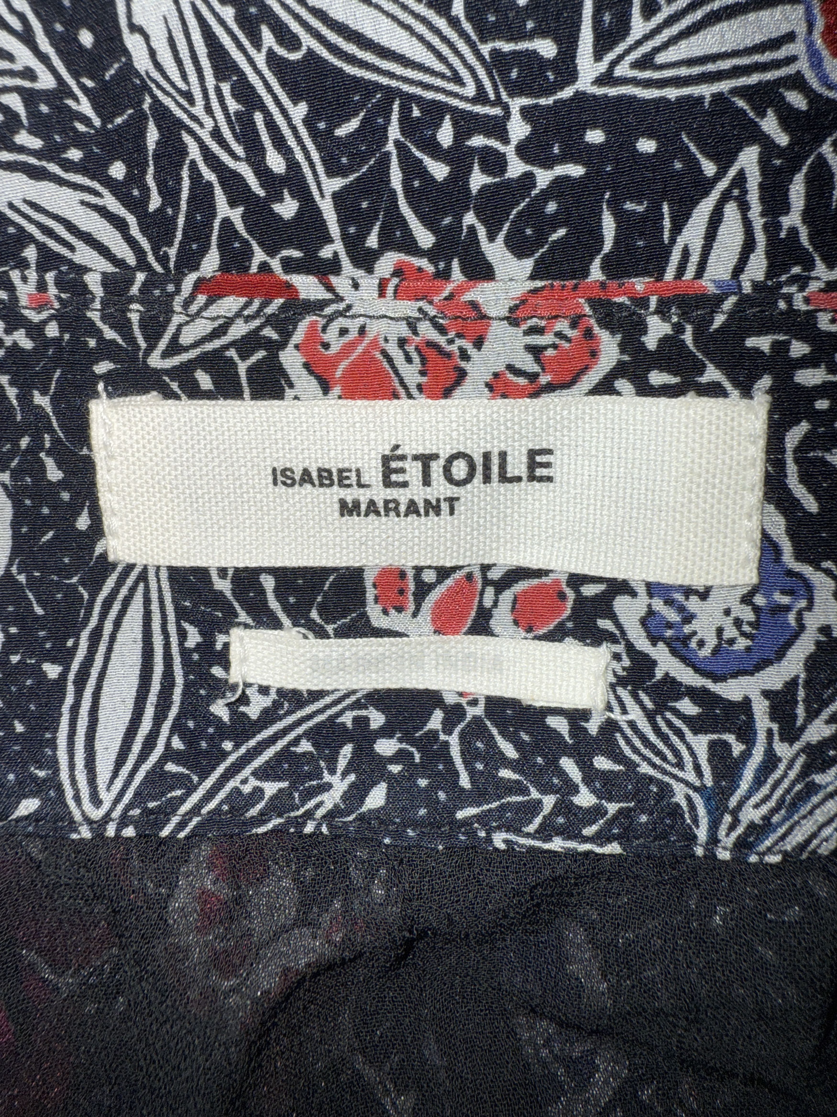 Isabel Marant Etoile Etoile Isabel Marant Yeba Floral Black Skirt Size 25" / US 0 / IT 36 - 4 Thumbnail