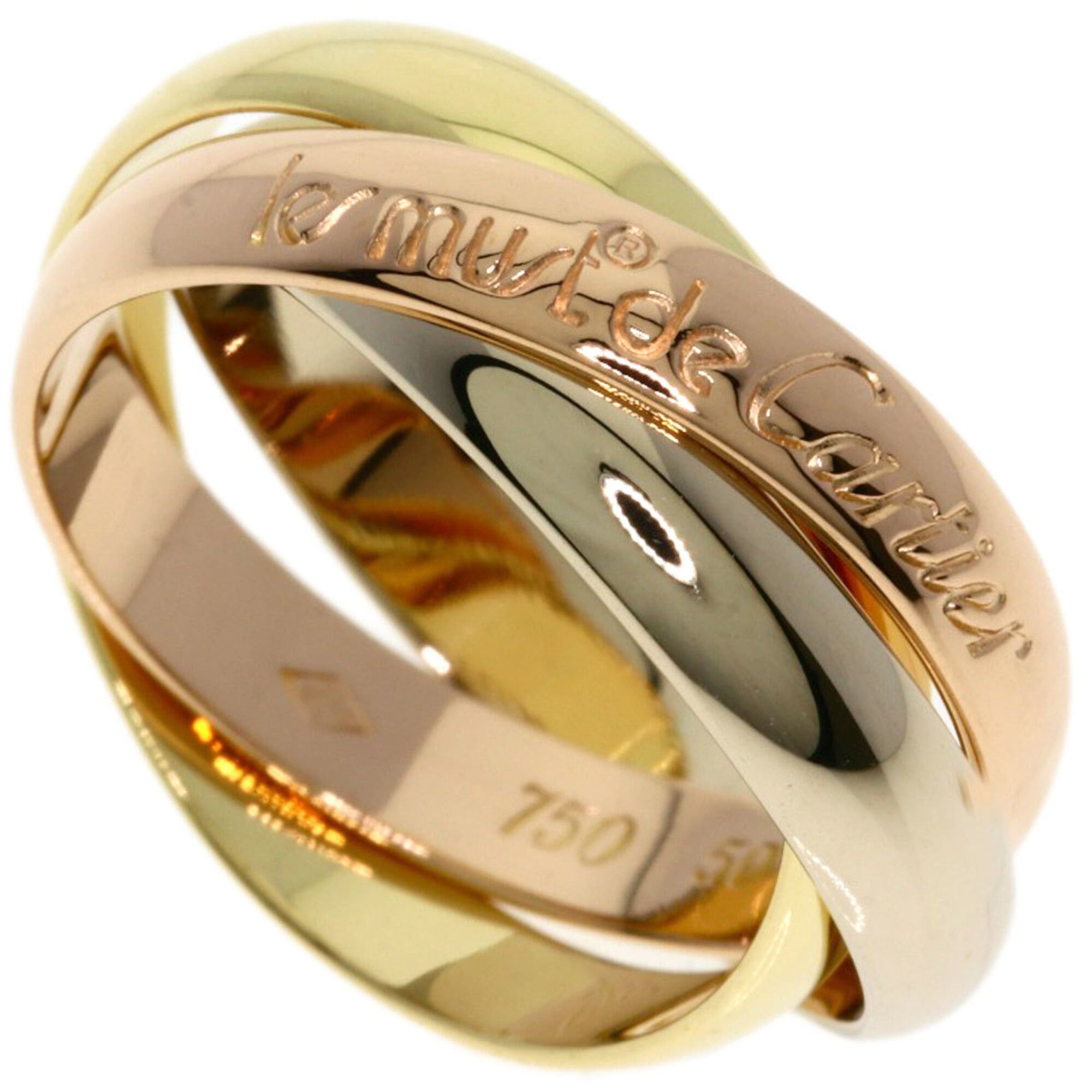 Cartier Cartier Trinity #50 Ring - 18K Pink Gold/18K Yellow White Gold Women's CARTIER Size ONE SIZE - 1 Thumbnail