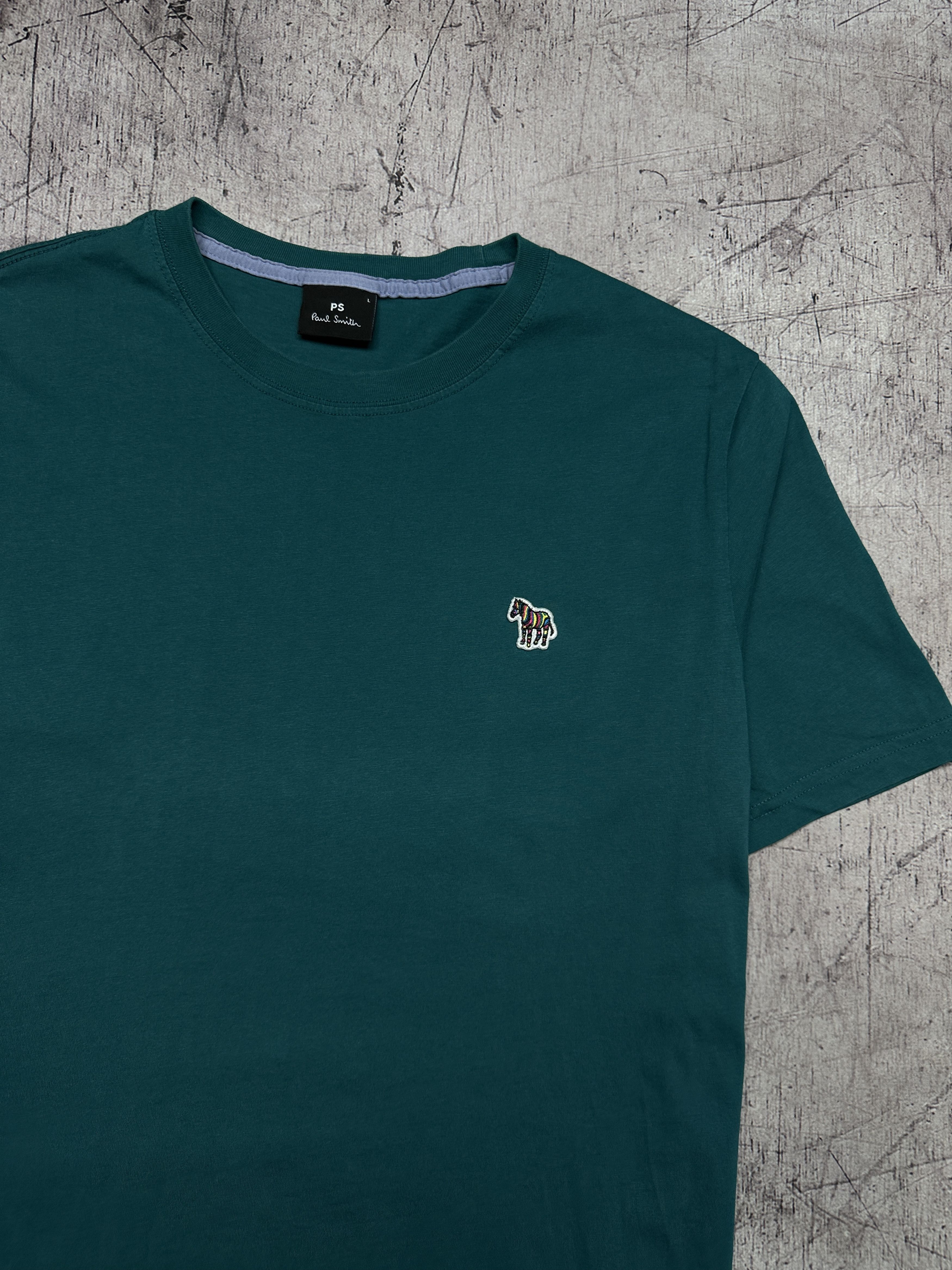 Paul Smith Paul Smith Mens Crew Neck T-Shirt Zebra Logo Size US L / EU 52-54 / 3 - 2 Thumbnail