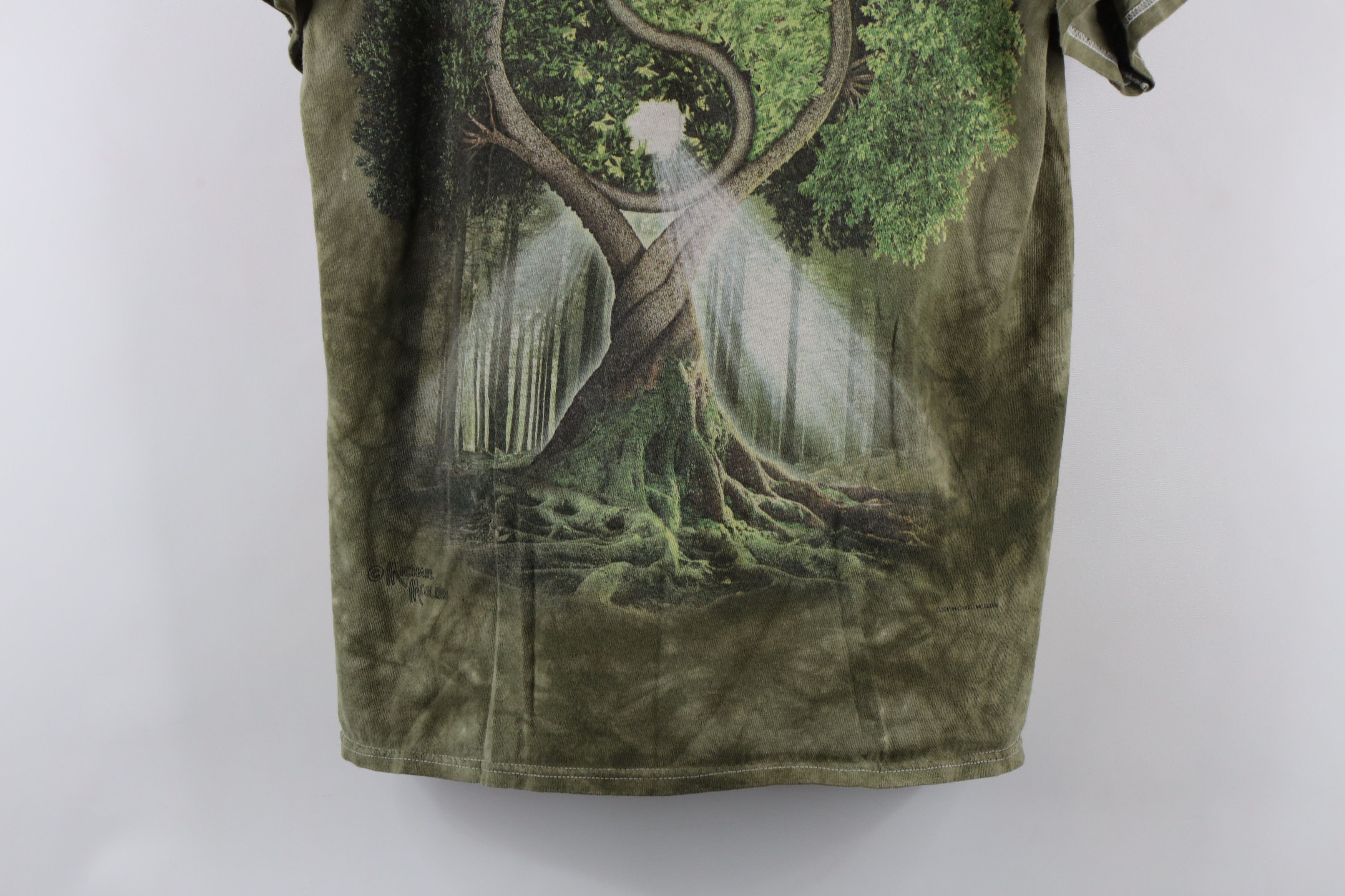 Vintage Vintage Y2K Acid Wash Yin Yang Tree Nature Mythical T-Shirt Size US M / EU 48-50 / 2 - 3 Thumbnail