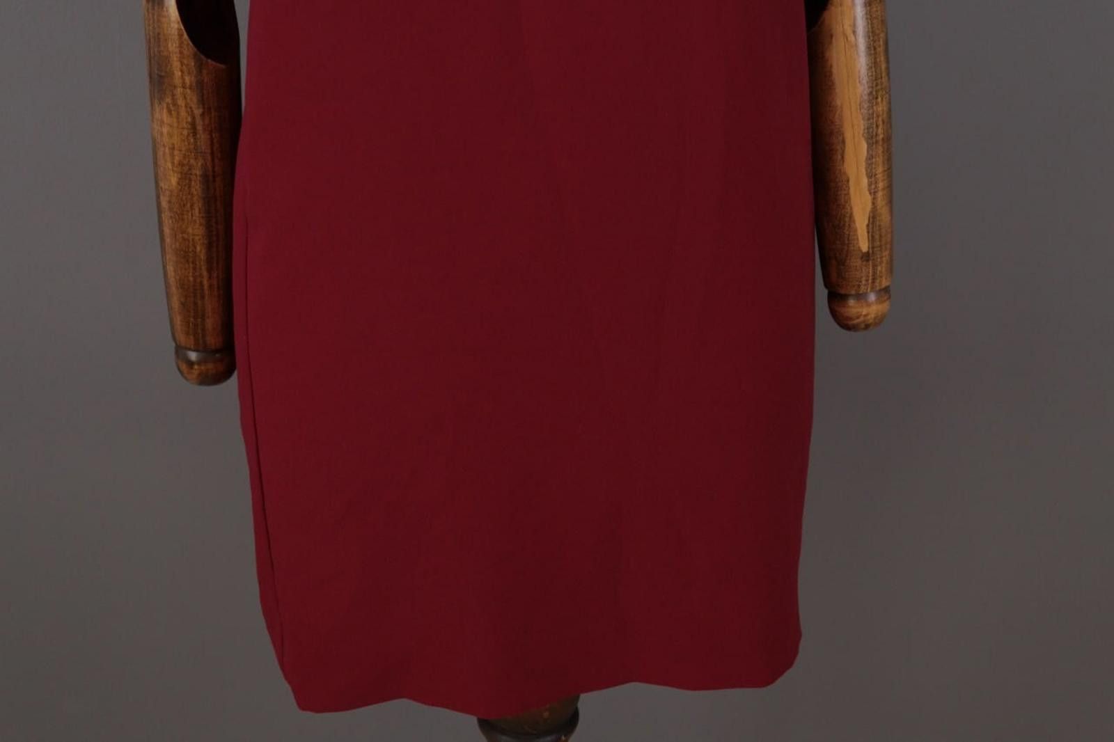 Designer Cop Copine Red Short Sleeve Shift Summer Short Dress Size 36 Size M / US 6-8 / IT 42-44 - 3 Thumbnail