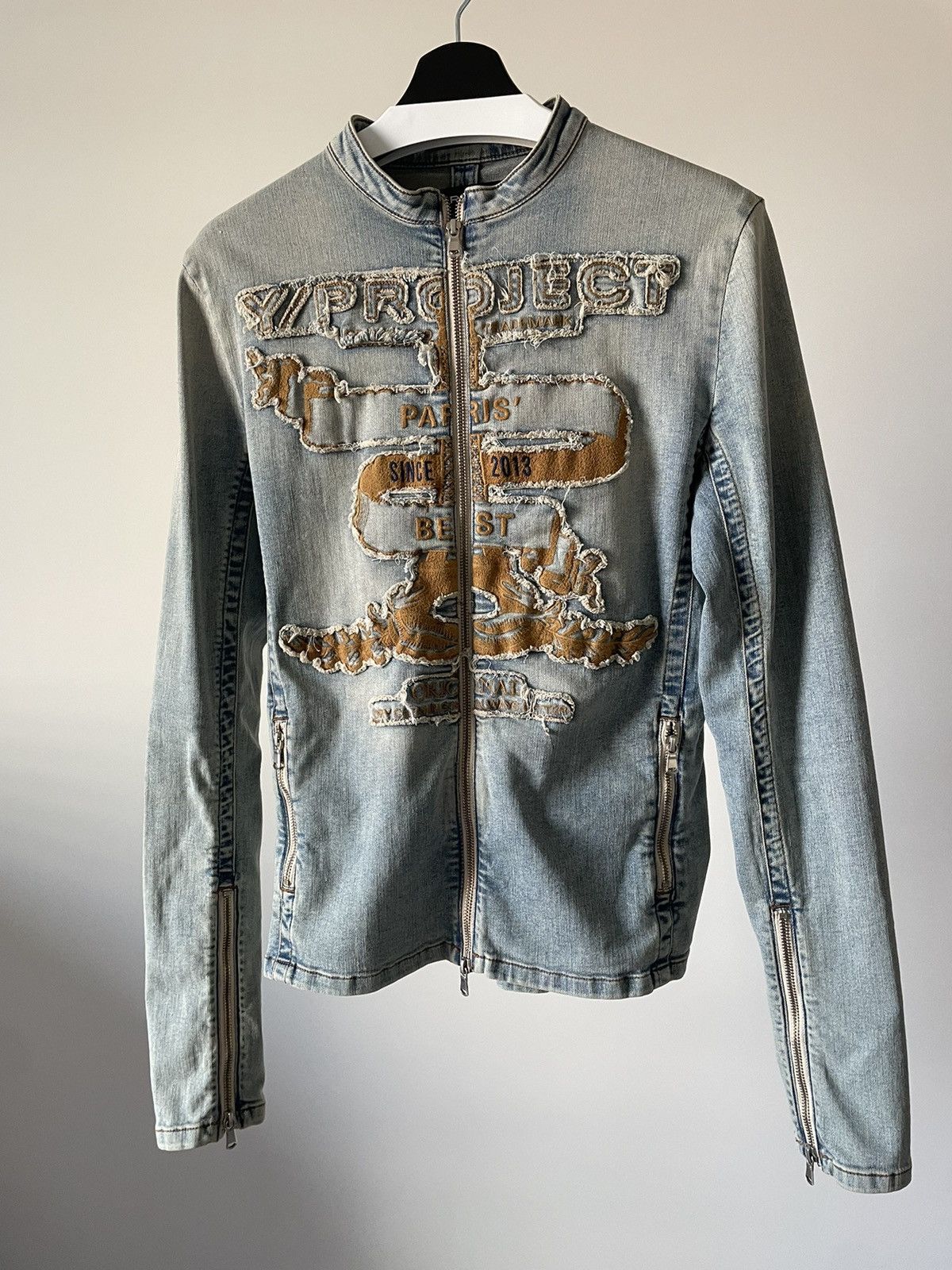 Pre-owned Yproject Ss23 Denim Jacket In Blue
