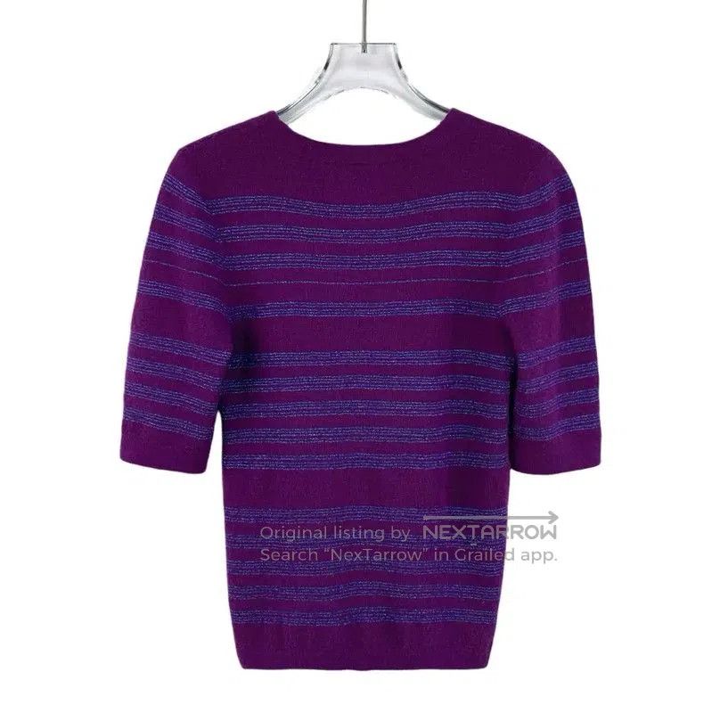 Chanel Chanel Purple Cashmere Women’s T-Shirt . Size S / US 4 / IT 40 - 2 Thumbnail