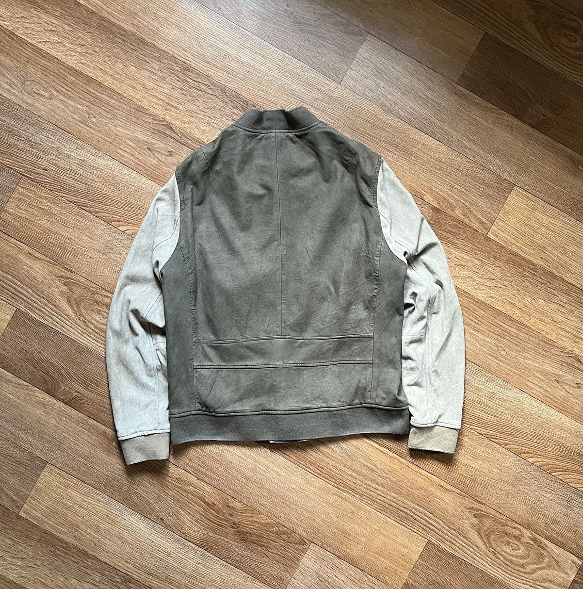 Allsaints All Saints Two-Tone Suede Bomber Jacket Size US M / EU 48-50 / 2 - 7 Thumbnail