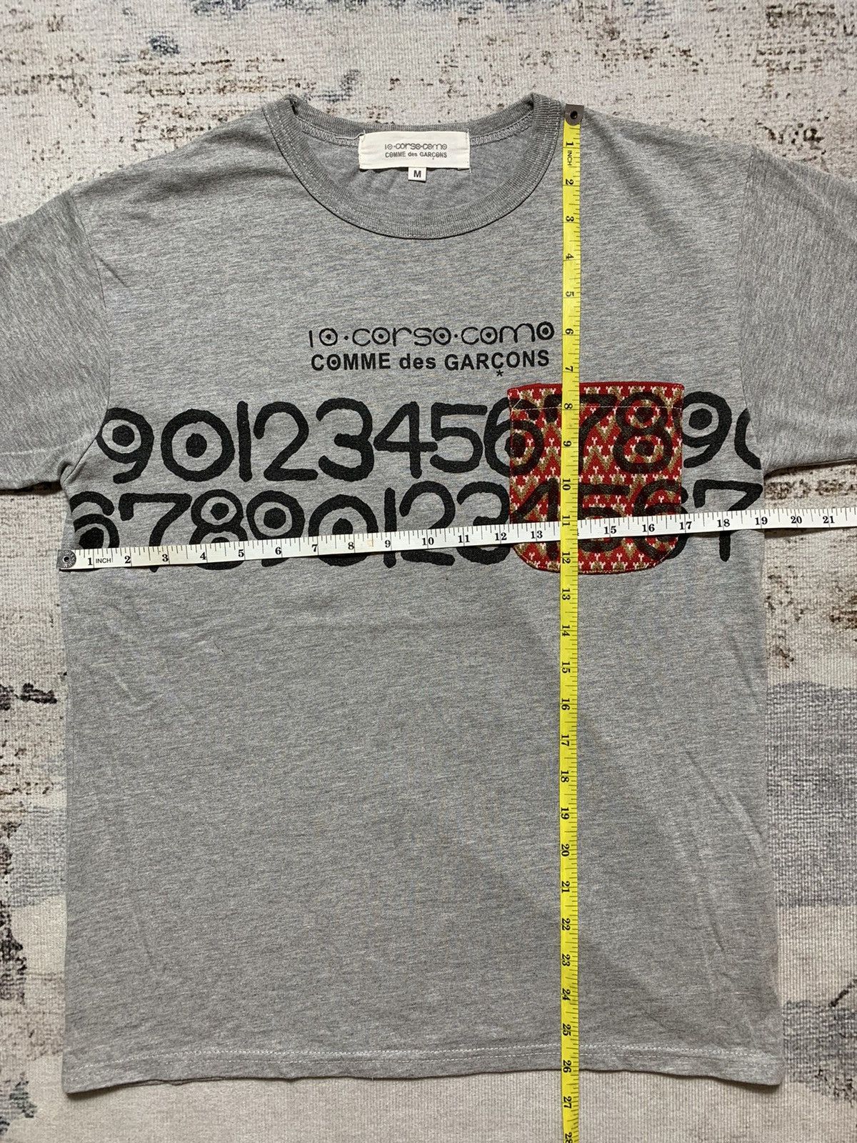 10 Corso Como × Comme des Garcons Comme Des Garcons Crochet Pocket Tee Size US M / EU 48-50 / 2 - 5 Thumbnail