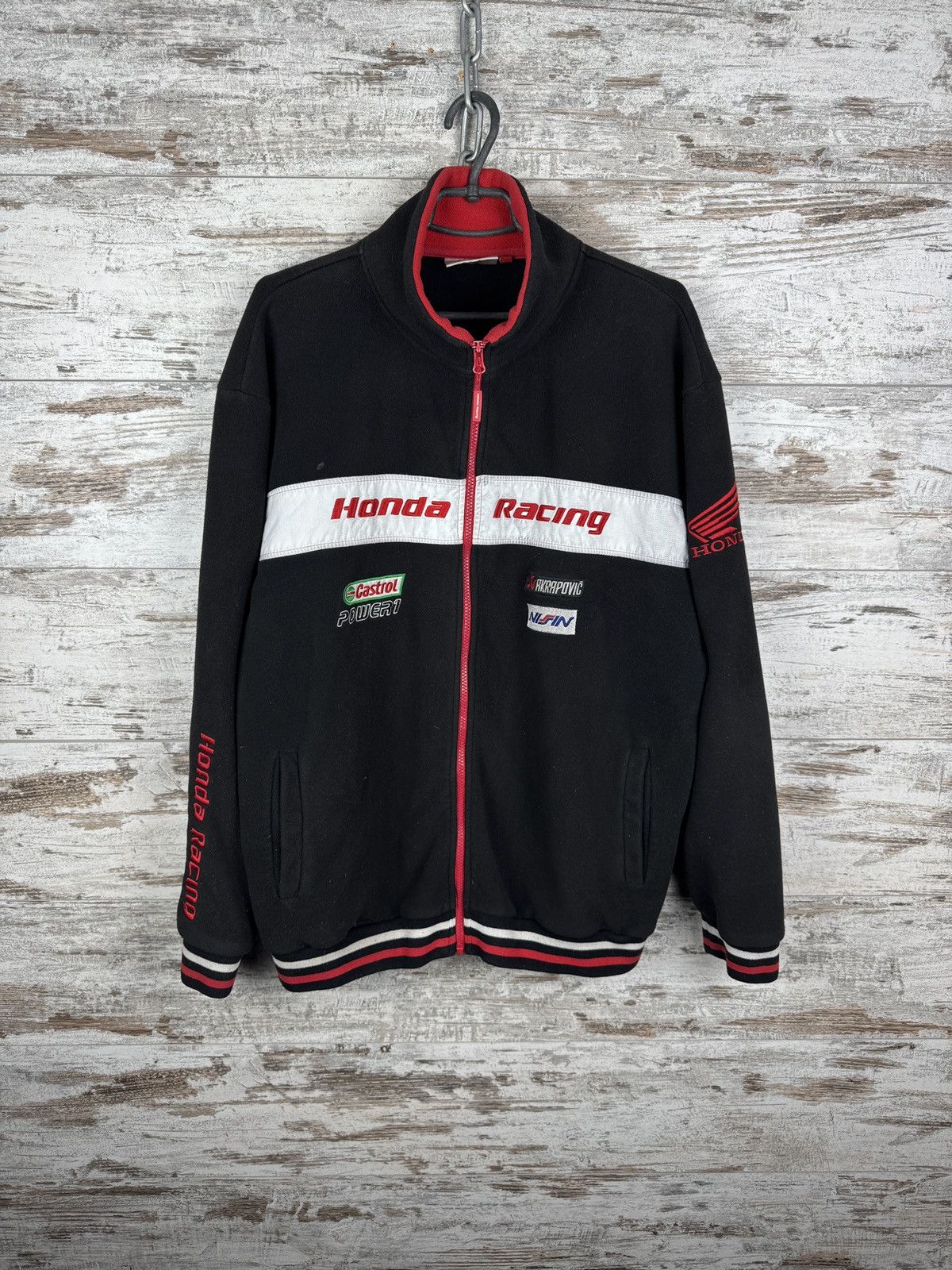 Honda Mens Vintage Honda Racing fleece jacket olympic full zip Size US XL / EU 56 / 4 - 1 Thumbnail
