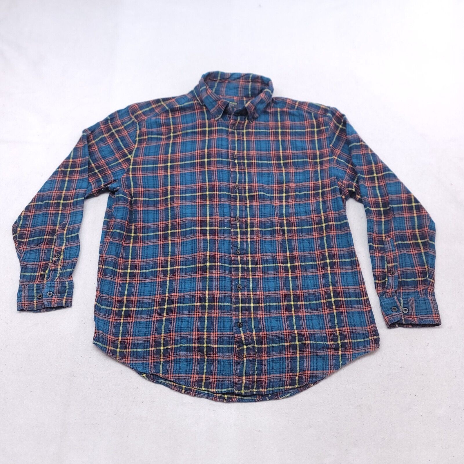 John Bartlett John Bartlett Tartan Flannel Shirt Mens Size XLT Blue Orange Size US XL / EU 56 / 4 - 2 Thumbnail