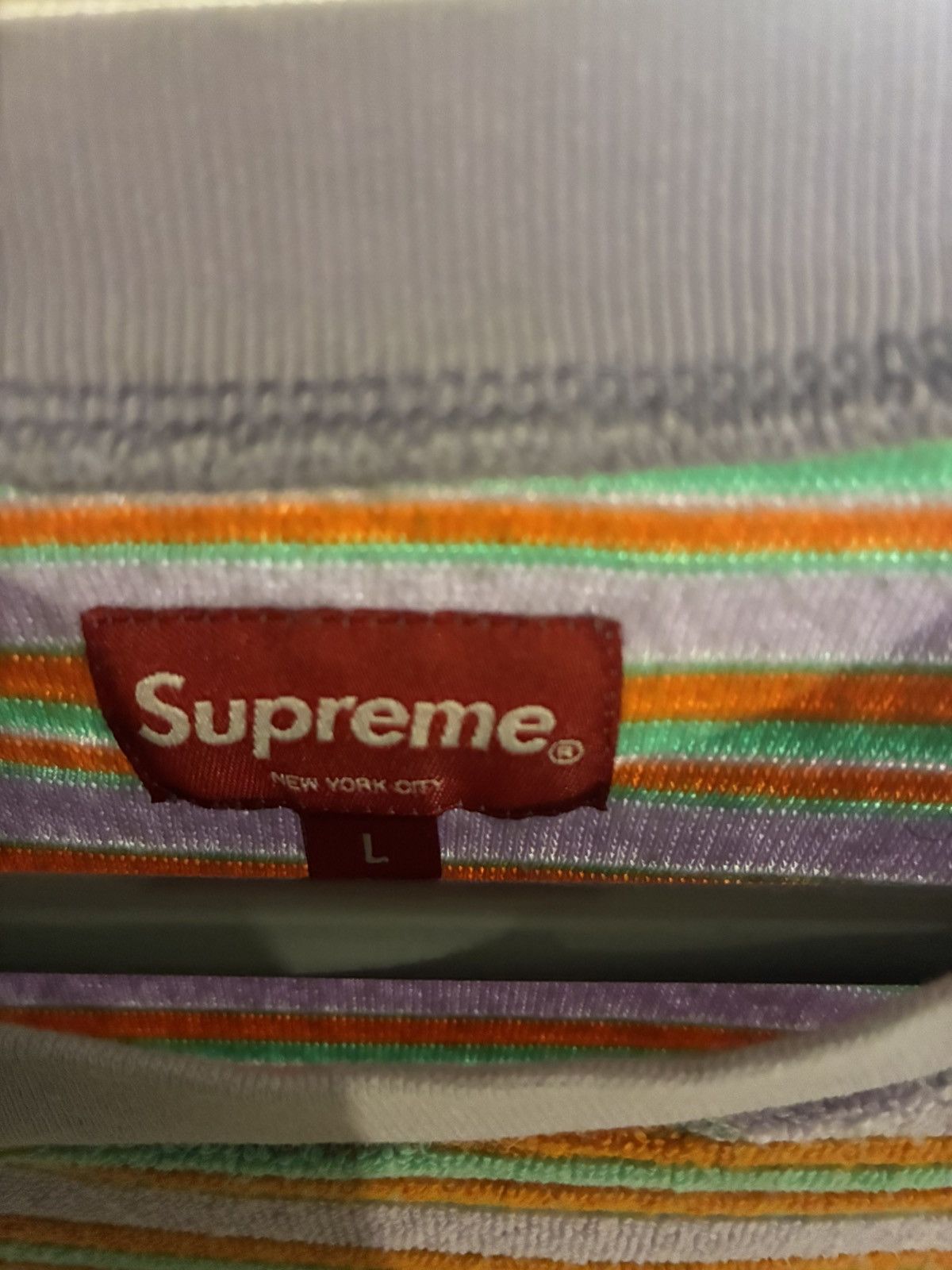 Supreme Supreme Multi Strip Terry Tee Size US L / EU 52-54 / 3 - 3 Thumbnail