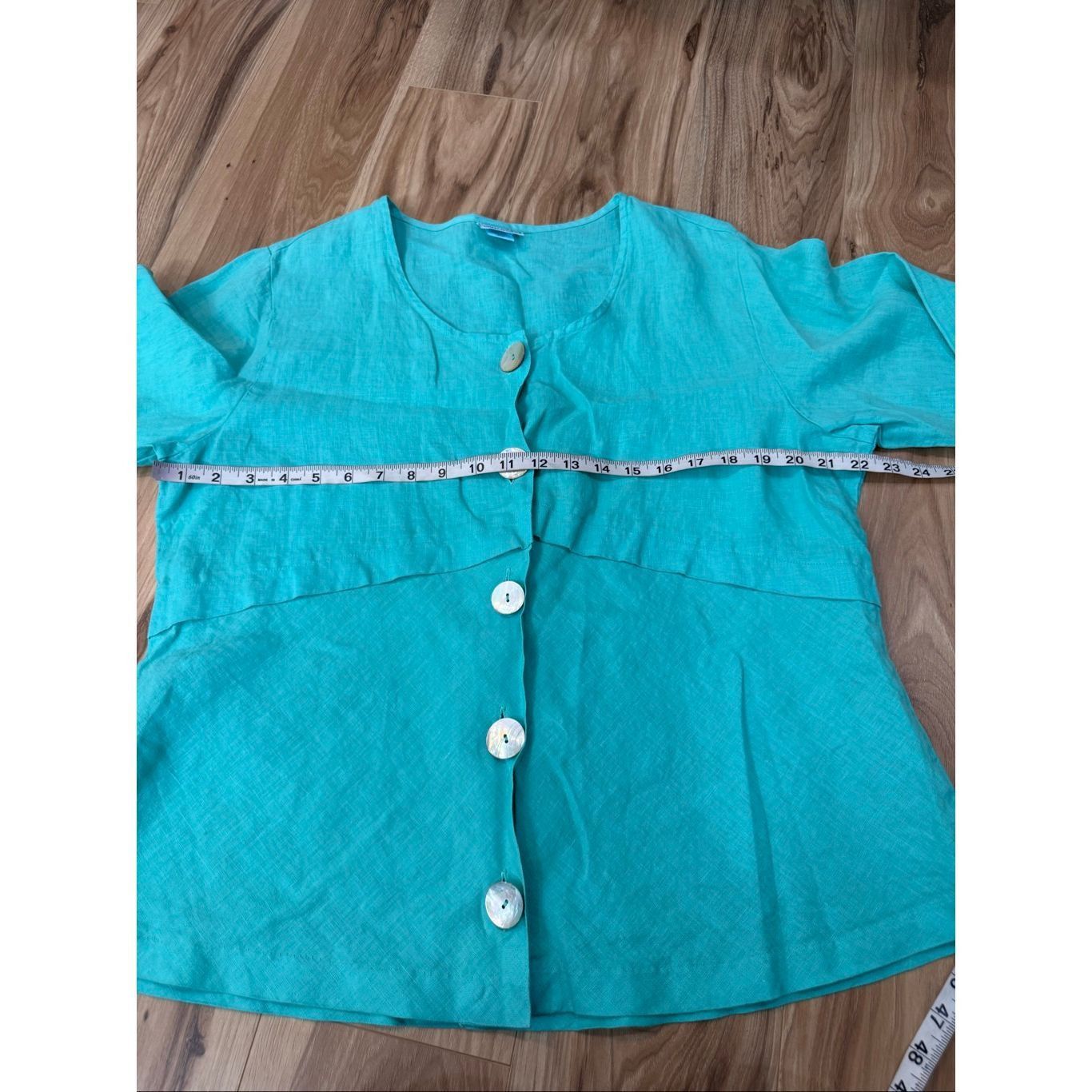 Habitat Habitat button front linen top blouse size XL Size XL / US 12-14 / IT 48-50 - 6 Thumbnail