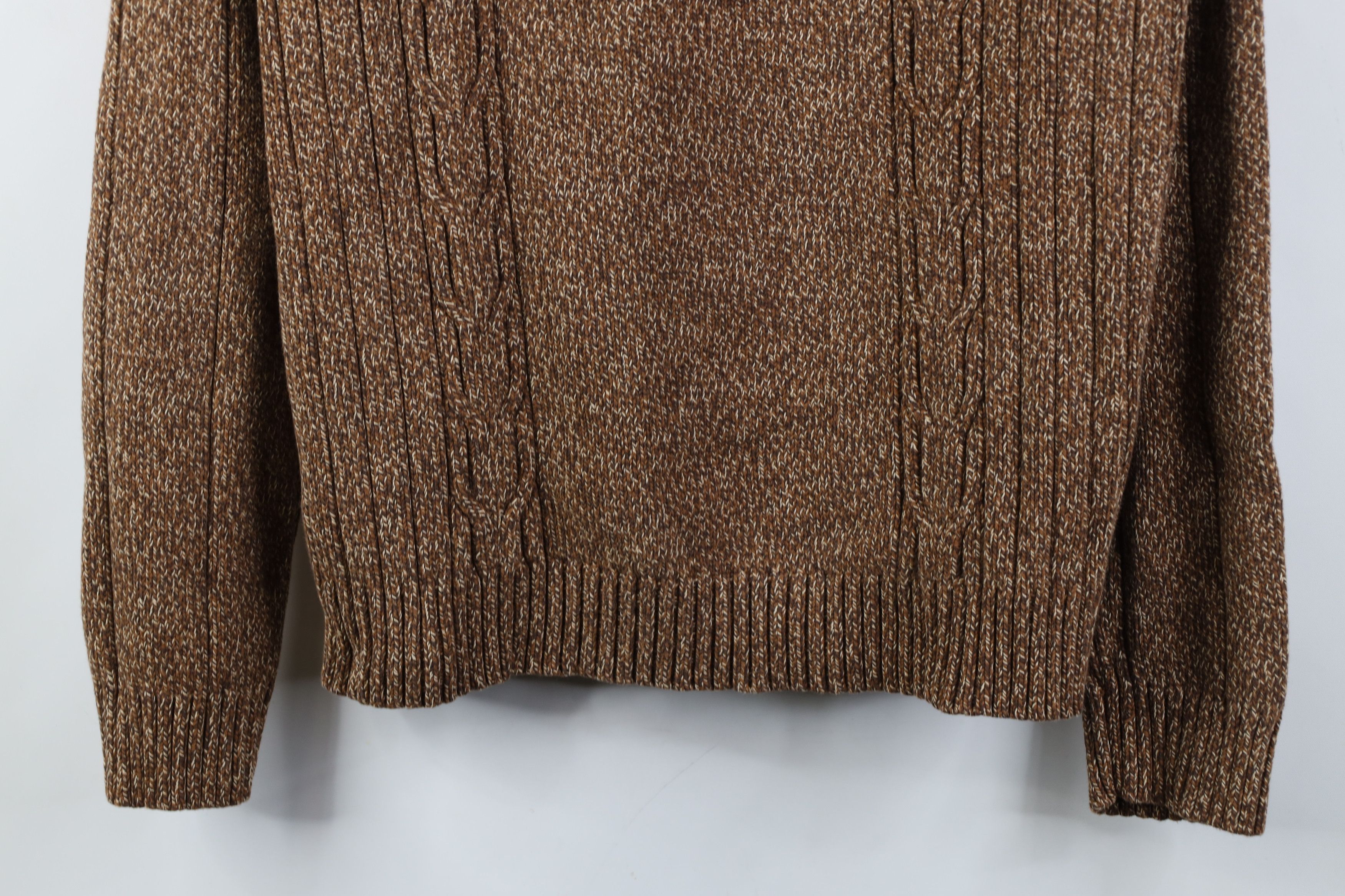 Vintage Vintage 90s Streetwear Heavy Cotton Ribbed Cable Sweater Size XL / US 12-14 / IT 48-50 - 3 Thumbnail