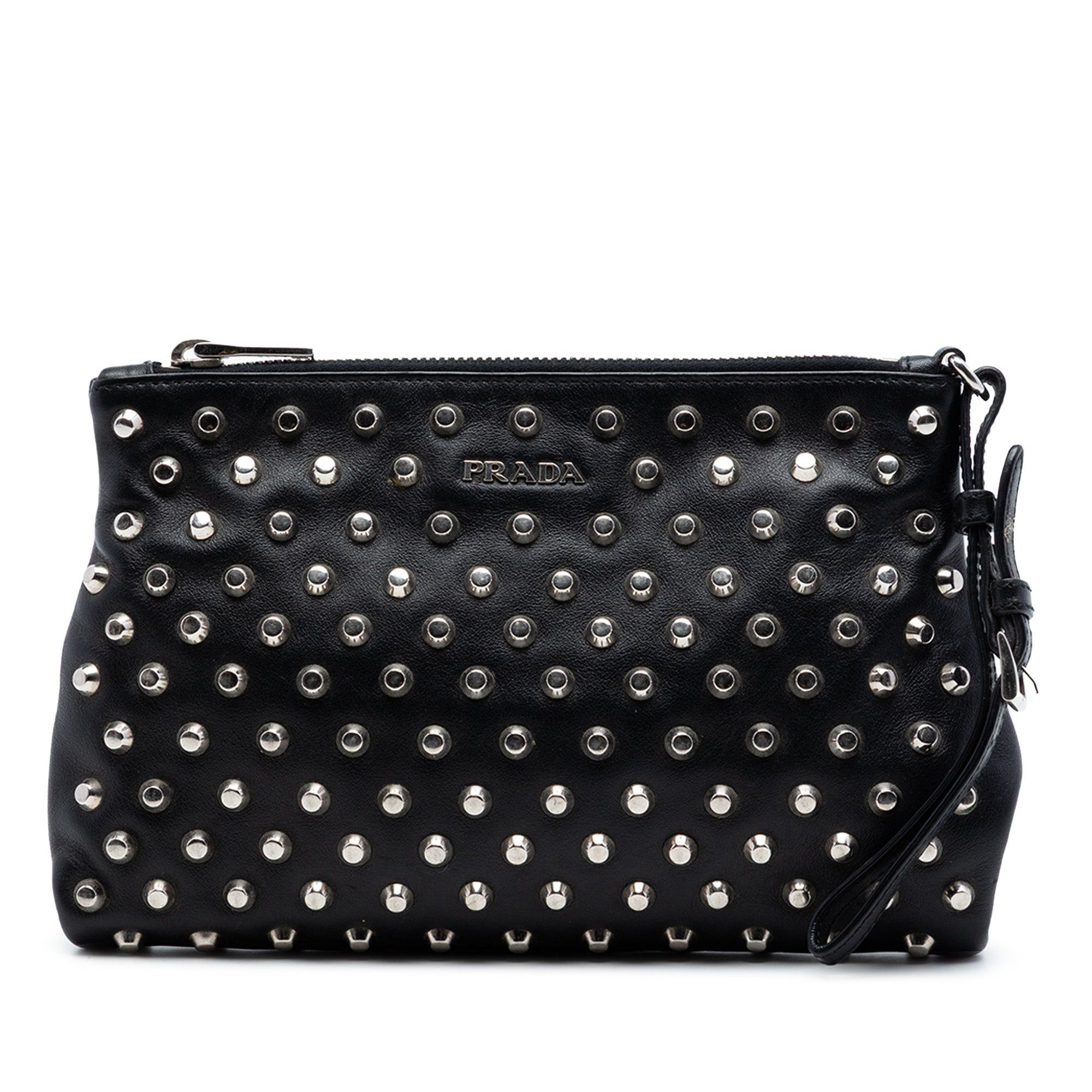 Prada Studded Leather Clutch Size ONE SIZE - 1 Thumbnail