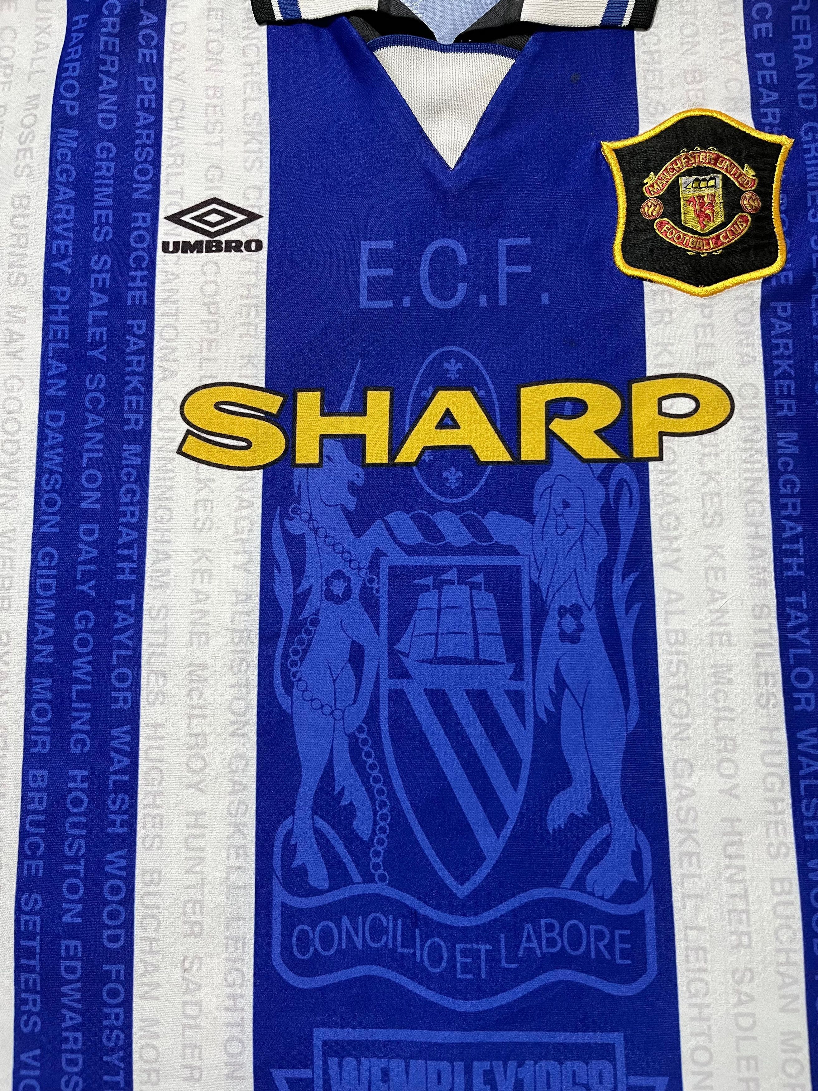 Umbro Vintage Jersey Manchester United 1994 Size US L / EU 52-54 / 3 - 3 Thumbnail