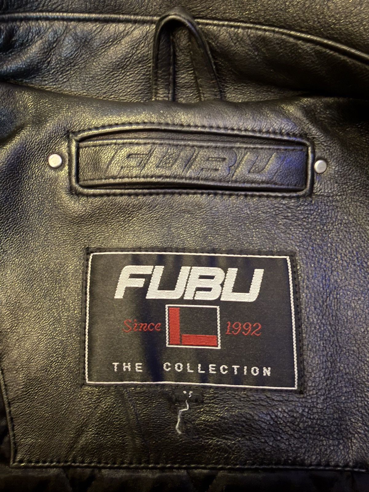 Fubu Vintage Fubu racing team leather jacket Size US XL / EU 56 / 4 - 13 Thumbnail