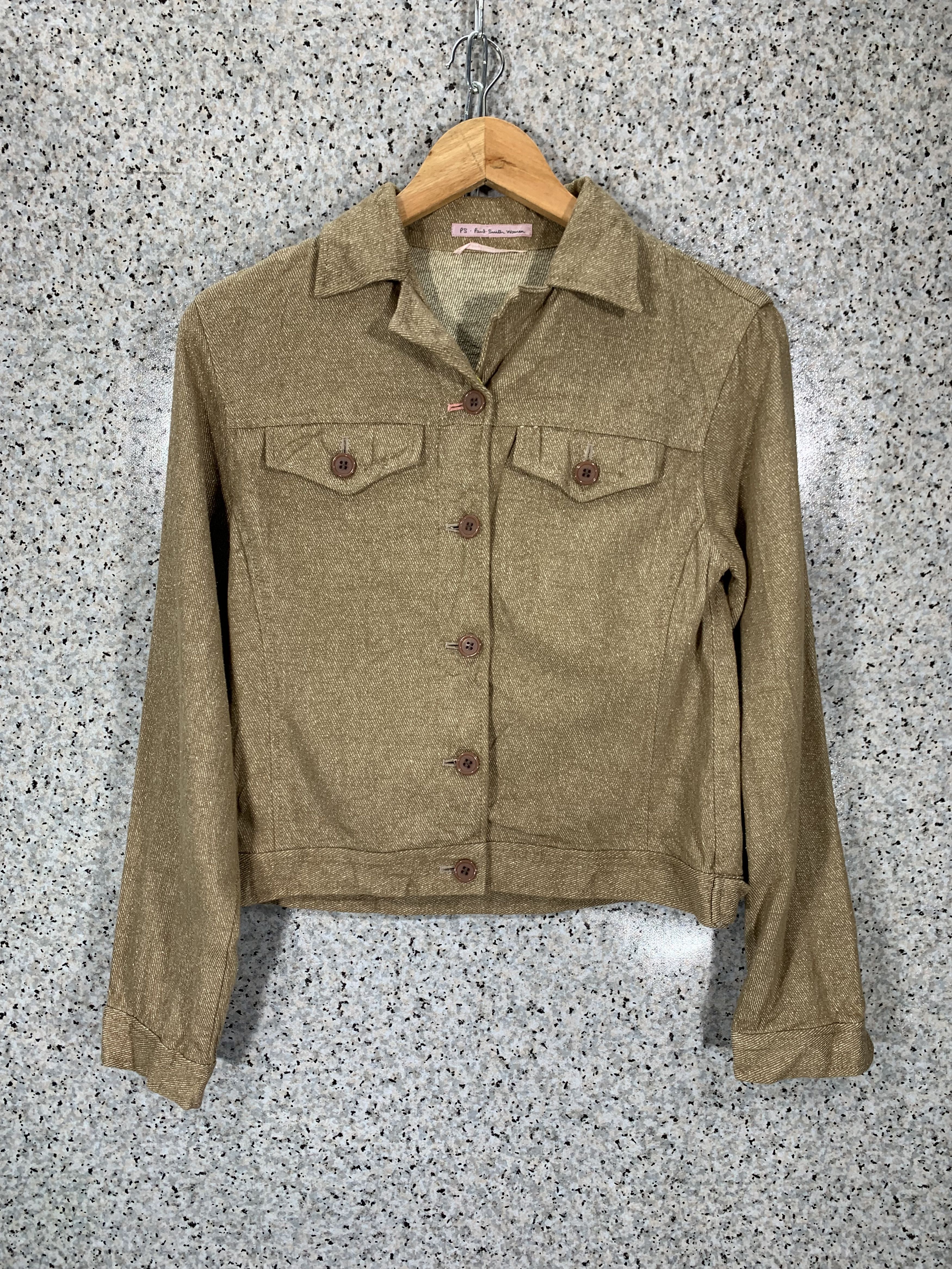 image of Cropped Denim Jacket, Women's (Size Small)
