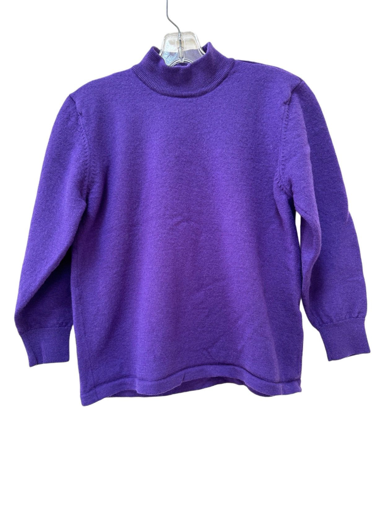 Vintage Eva Gracia women’s S wool high neck plum purple sweater Size S / US 4 / IT 40 - 1 Thumbnail