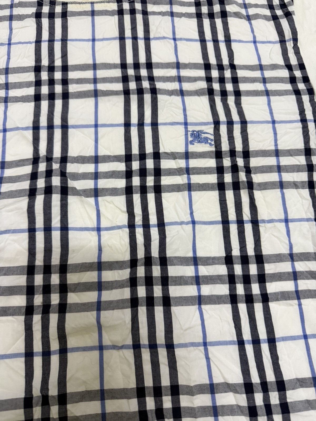 Burberry × Gosha Rubchinskiy Vintage 90s Burberry nova check tshirt Size US XS / EU 42 / 0 - 2 Thumbnail