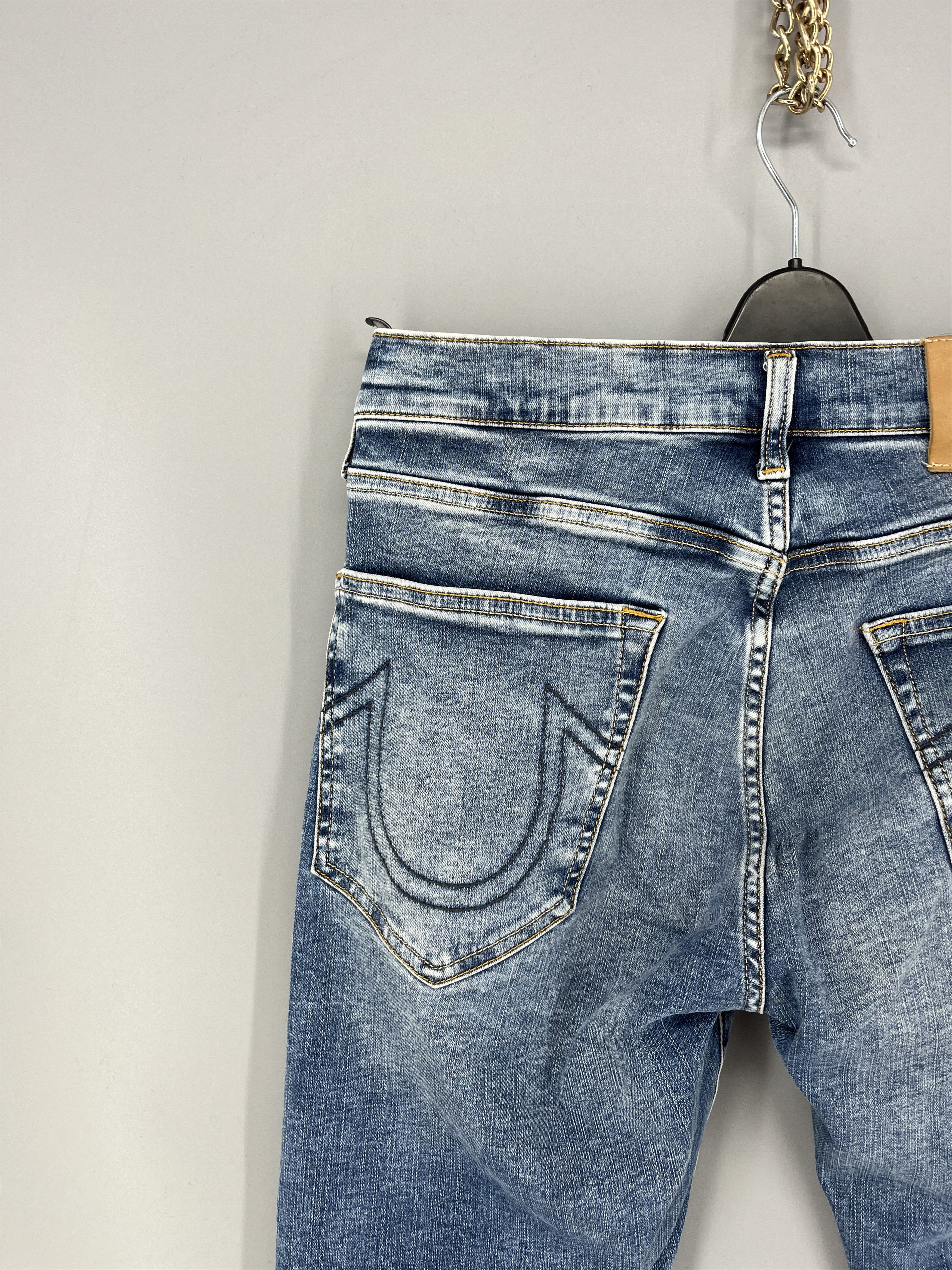 True Religion TRUE RELIGION Rocco painted slim-leg jeans Size US 31 - 7 Thumbnail
