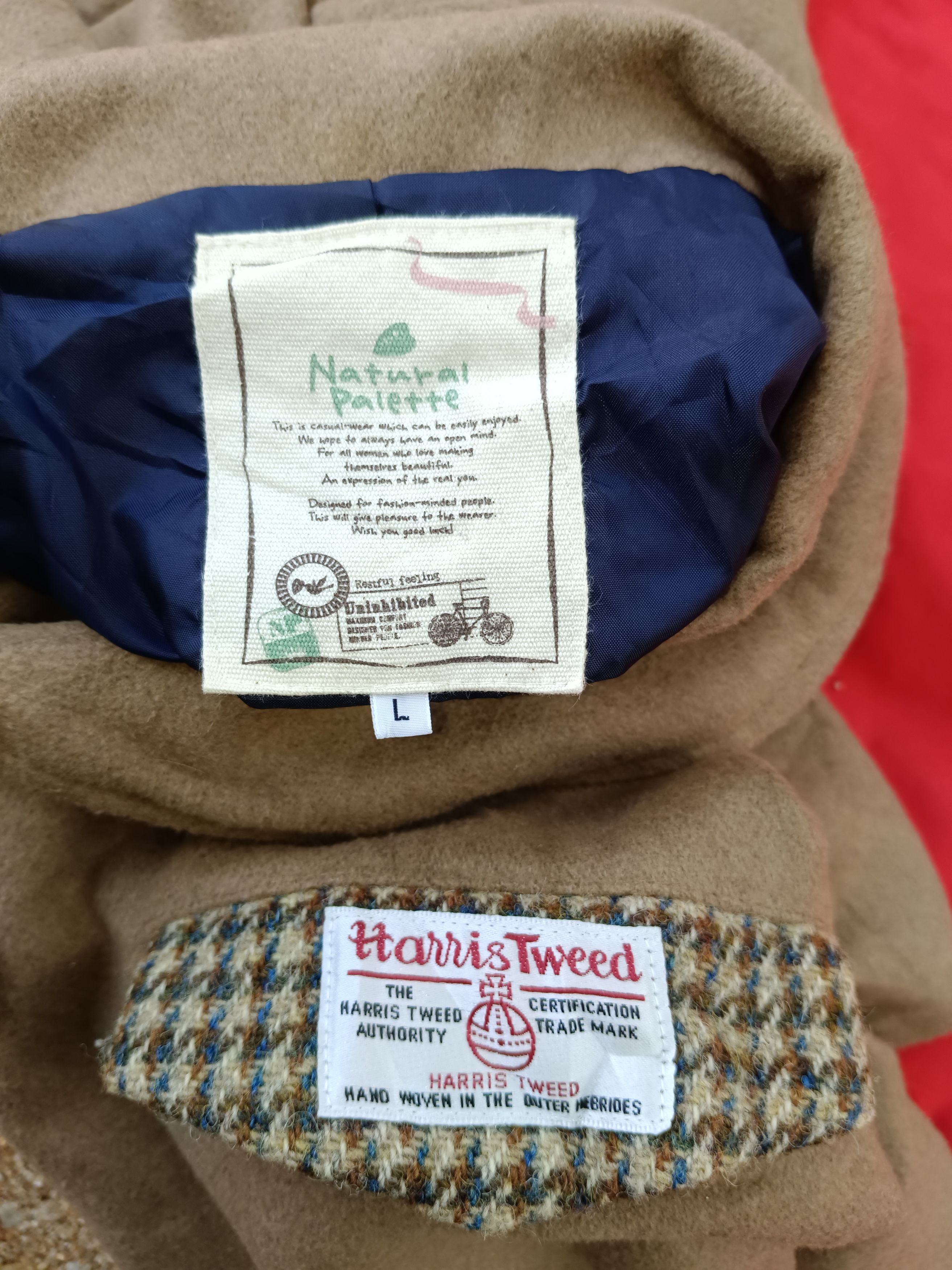 Harris Tweed × Japanese Brand Harris Tweed Natural Palette Shawl Collar Jacket Coat Size US L / EU 52-54 / 3 - 6 Thumbnail