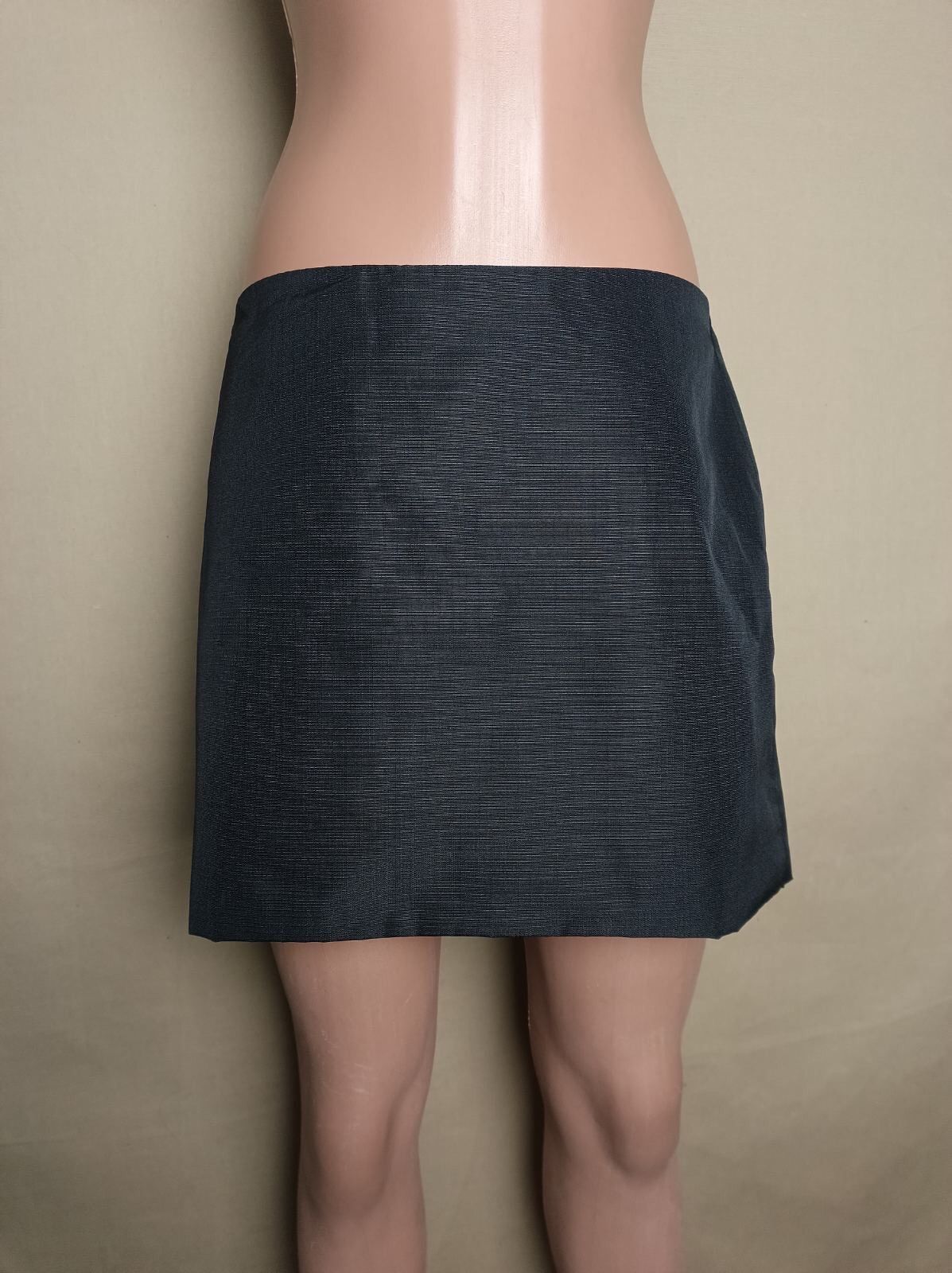 Jil Sander Jil Sander Black Nylon Designer Short Skirt EU 38 Size 26" / US 2 / IT 38 - 1 Thumbnail