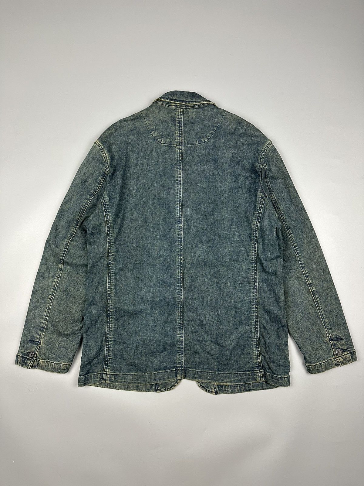 Japanese Brand × Kansai Yamamoto Vintage Kansai Jeans Denim Jacket Size US L / EU 52-54 / 3 - 2 Thumbnail