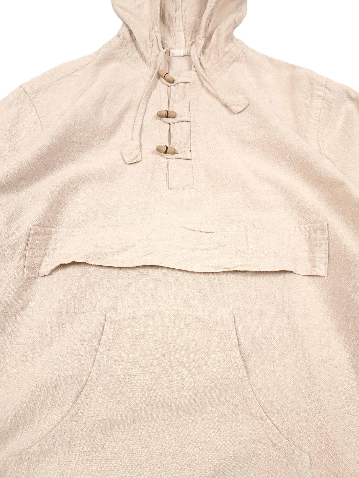 Baja Joe × Vintage 💎 Vintage Beige Made in Nepal Baja Pocket Hoodie Size US M / EU 48-50 / 2 - 3 Thumbnail