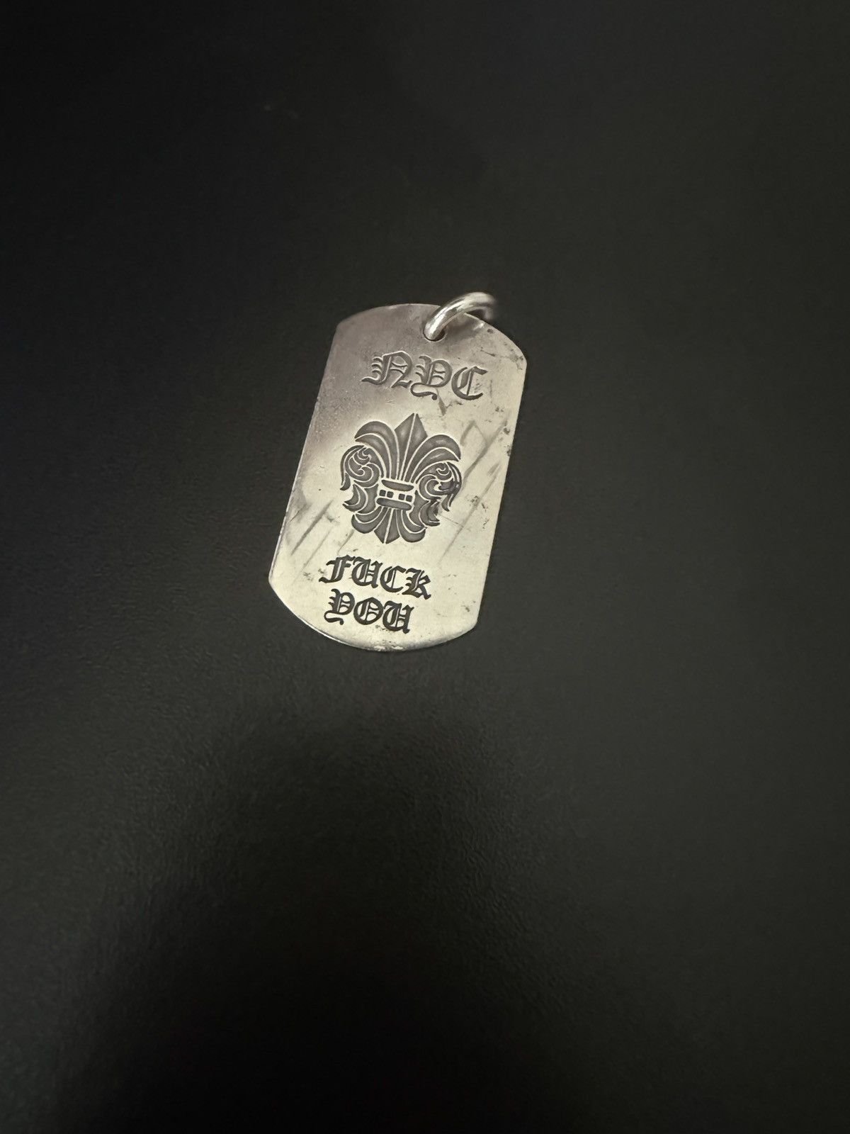 Chrome Hearts Chrome Hearts NYC “F*** You” Dog Tag Pendant Size ONE SIZE - 1 Thumbnail