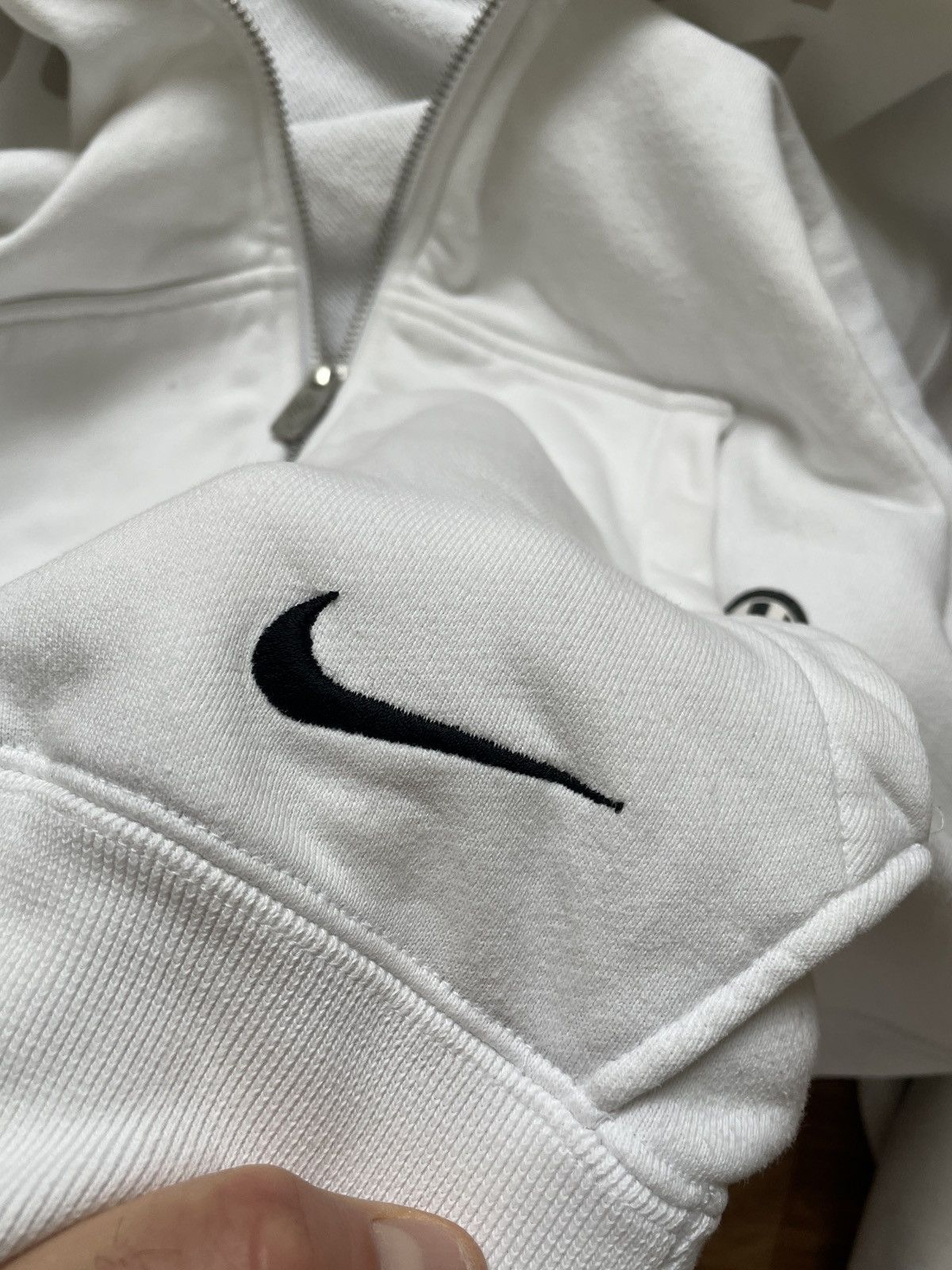 Nike × Vintage Vintage Nike Juventus White Zip Hoodie Size US M / EU 48-50 / 2 - 19 Thumbnail