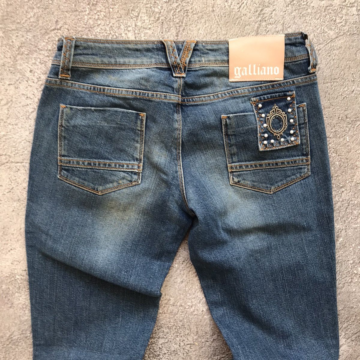 Vintage Vintage Galliano Y2K Baggy Jeans Streetwear Grunge Washed 27 Size 27" / US 4 / IT 40 - 9 Thumbnail