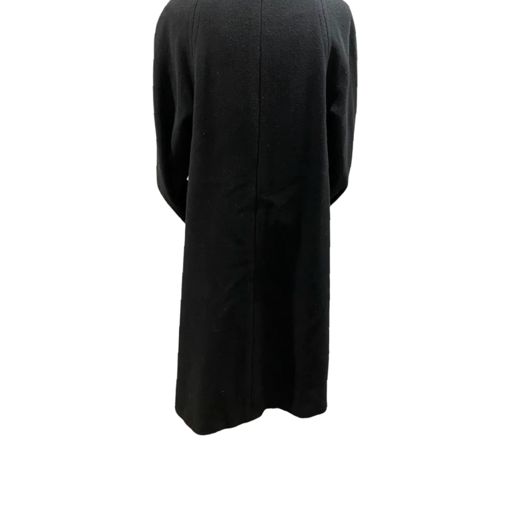 Vintage VINTAGE Trigere Coat Womens Size 12 Wool Black Blue Contrast 1980s Everyday Classic Coat Mens? Size XL / US 12-14 / IT 48-50 - 7 Thumbnail