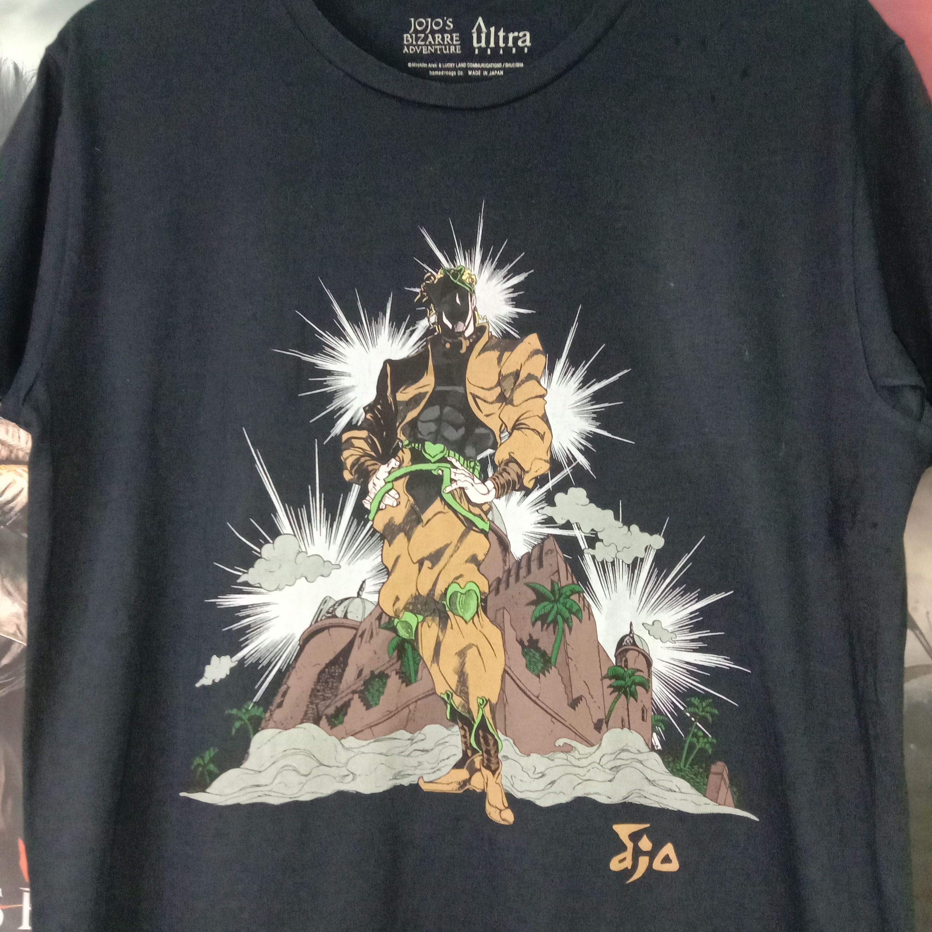 image of Jojo's Bizzare Adventure Ultra Violence A Ultra T-Shirtanime in Black, Men's (Size Medium)